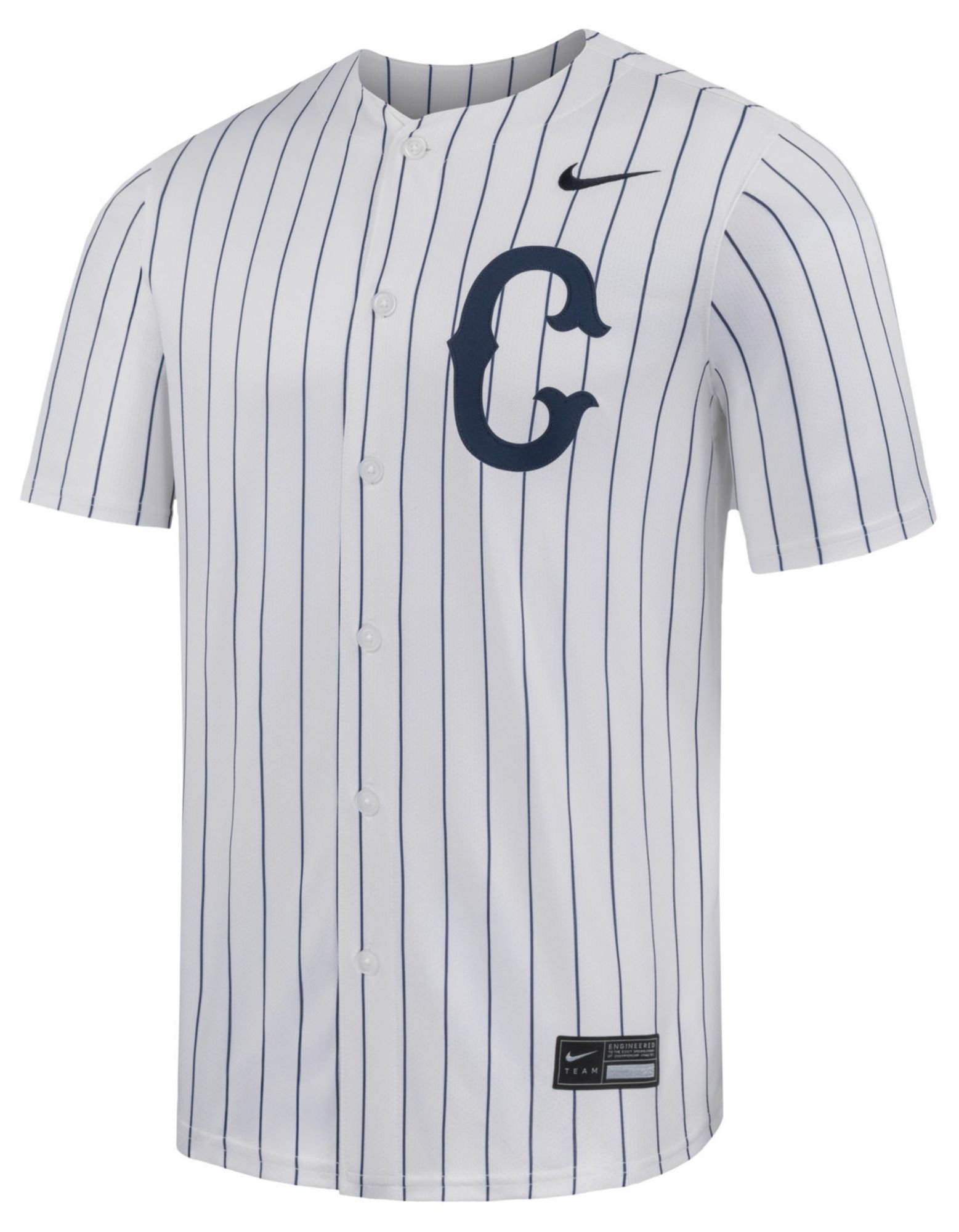 Nike Men's UConn Huskies White Pinstripe Replica Baseball Jersey