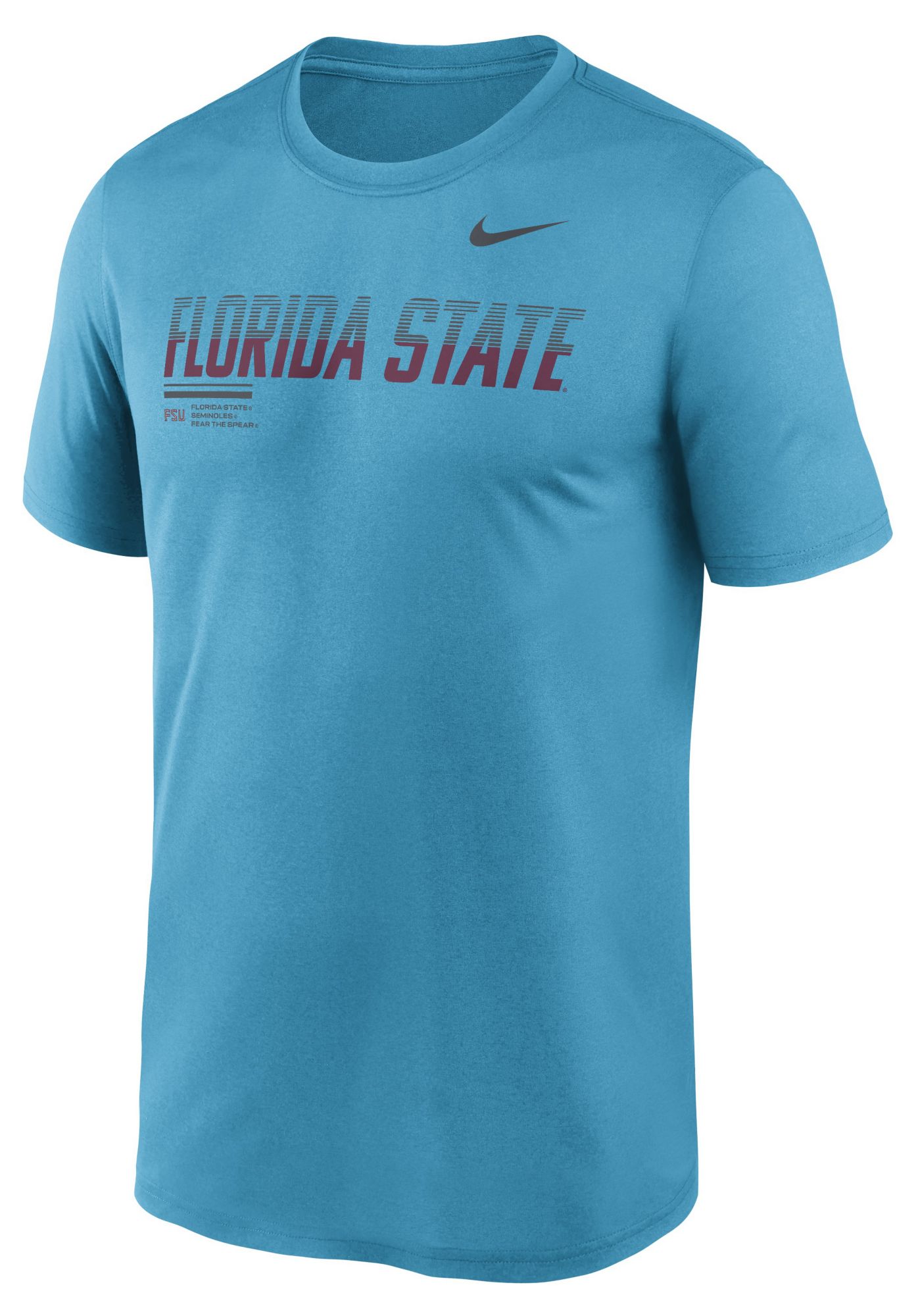 Nike Men's Florida State Seminoles Dark Turquoise Dri-Fit Legend Gradient T-Shirt