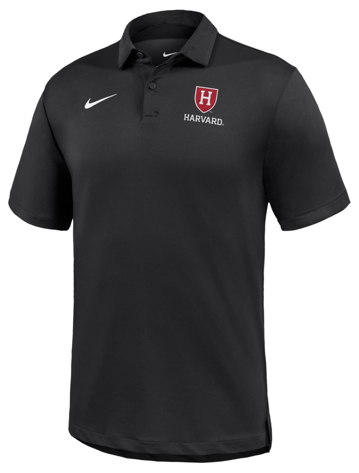 Nike Men's Harvard Crimson Black Dri-FIT Tour Golf Polo