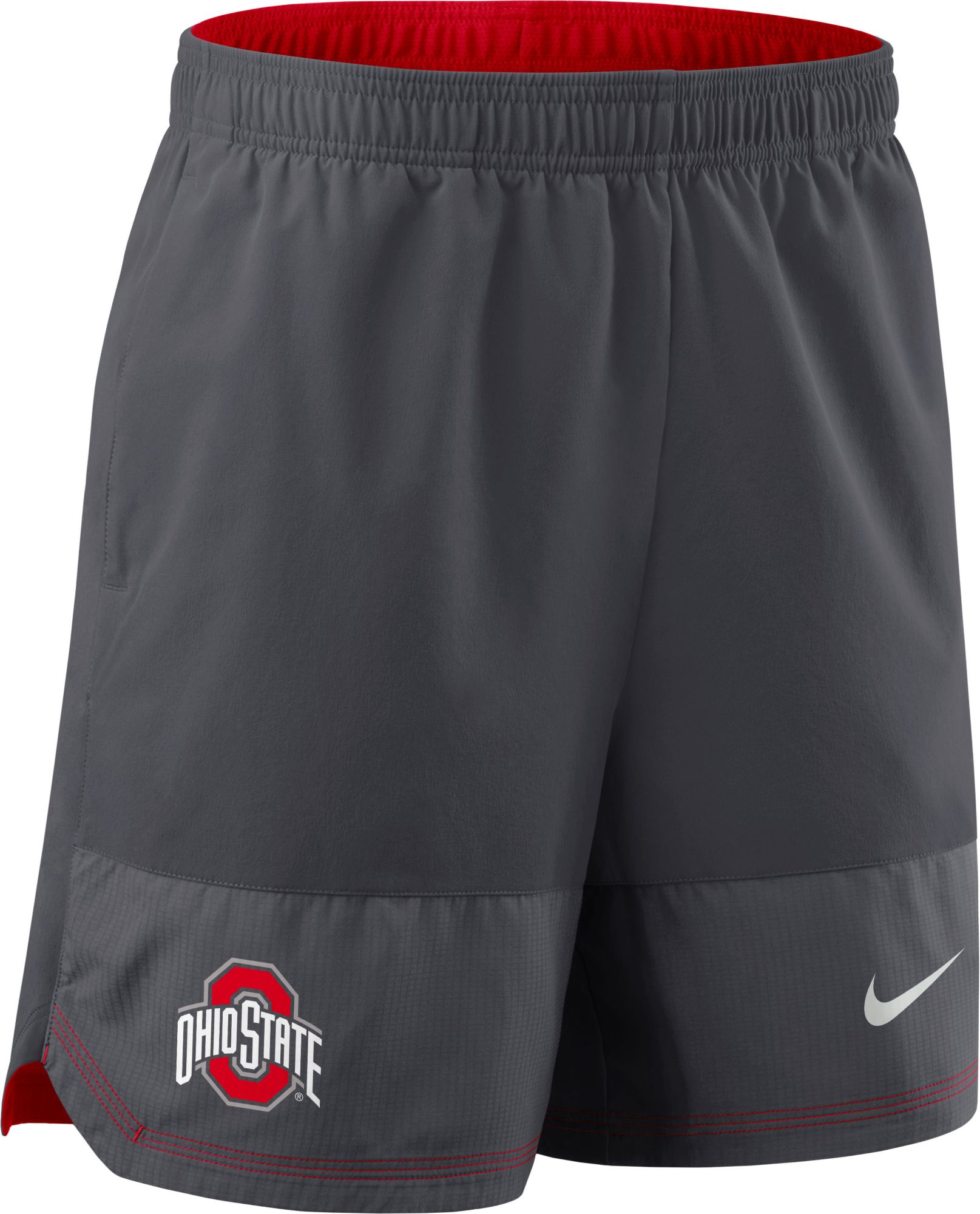 Nike Men's Ohio State Buckeyes Grey Dri-Fit Woven Shorts