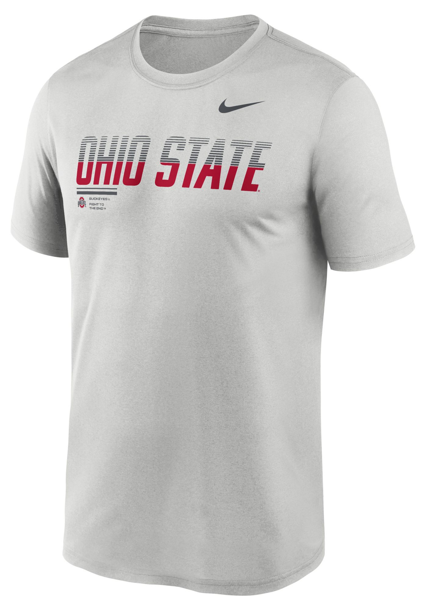 Nike Men's Ohio State Buckeyes Photon Dust Dri-Fit Legend Gradient T-Shirt
