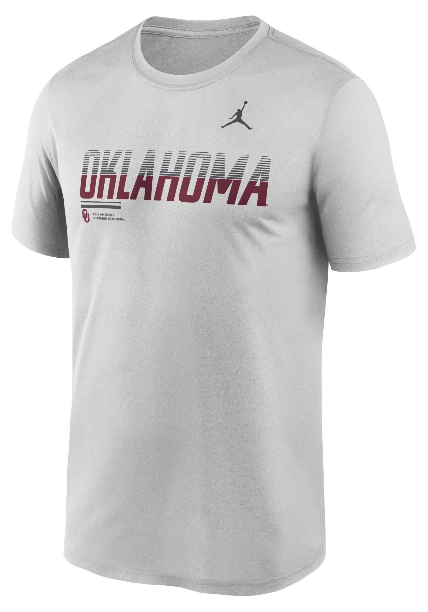 Nike Men's Oklahoma Sooners Photon Dust Dri-Fit Legend Gradient T-Shirt