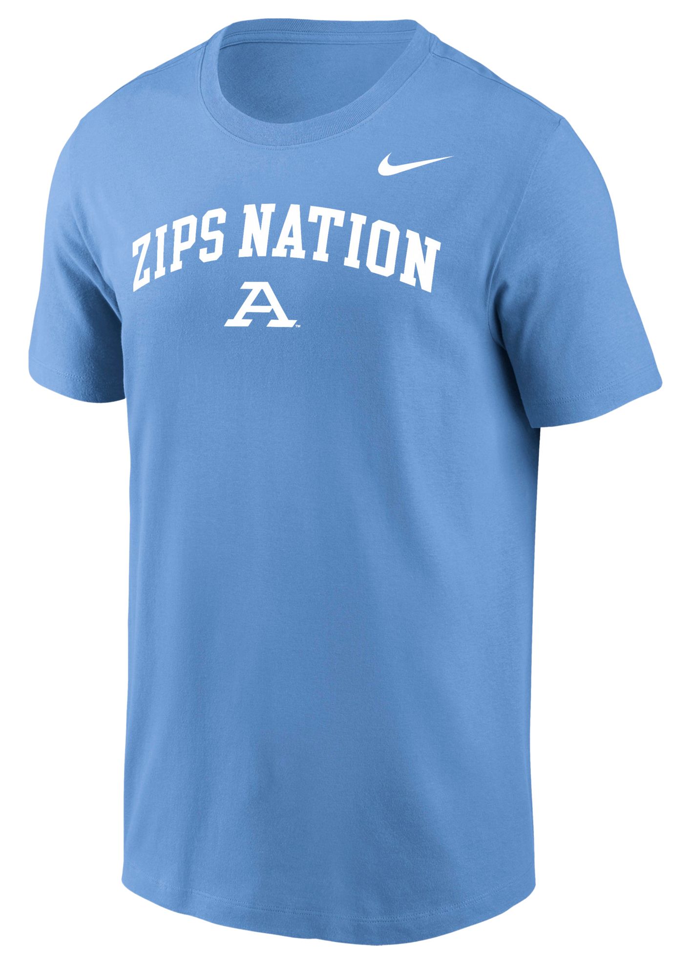 Nike Men's Akron Zips Light Blue Legend Logo T-Shirt