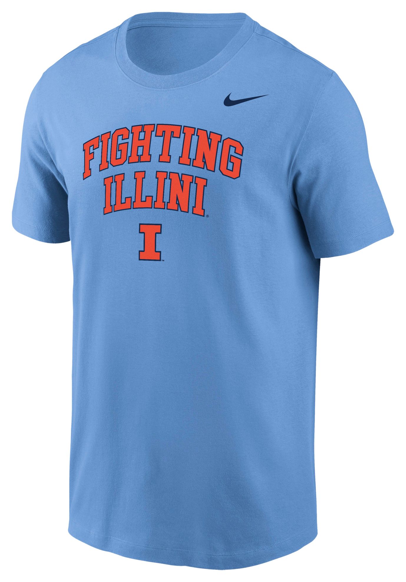 Nike Men's Illinois Fighting Illini Light Blue Legend Logo T-Shirt