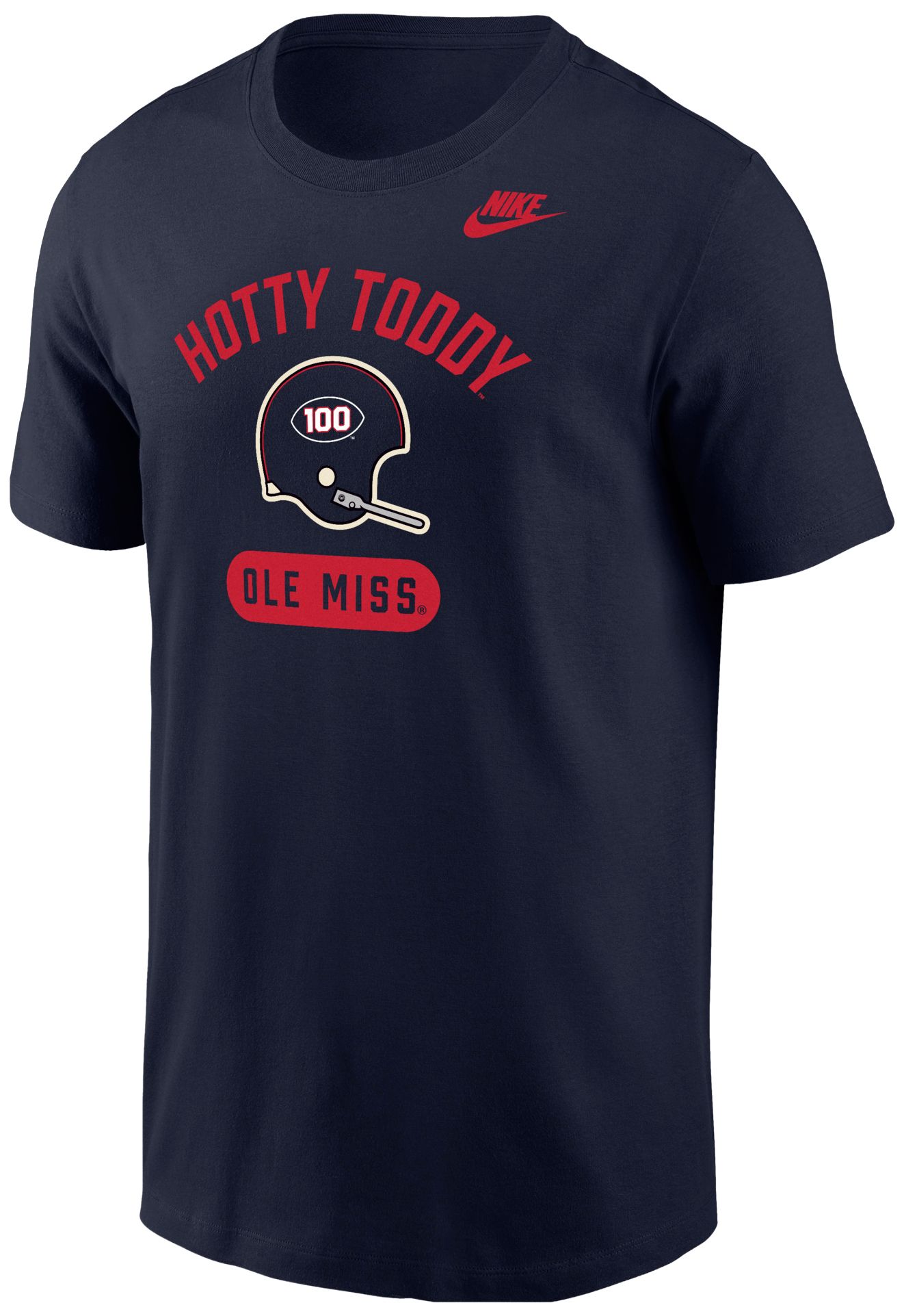 Nike Men's Ole Miss Rebels Navy Helmet T-Shirt