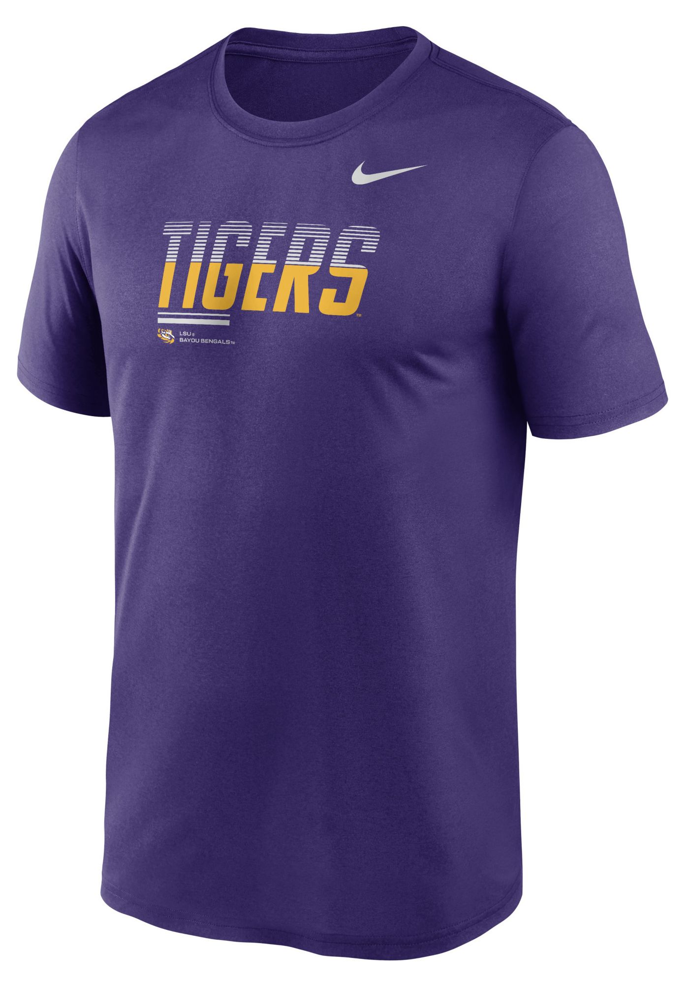 Nike Men's LSU Tigers Court Purple Dri-Fit Legend Gradient T-Shirt