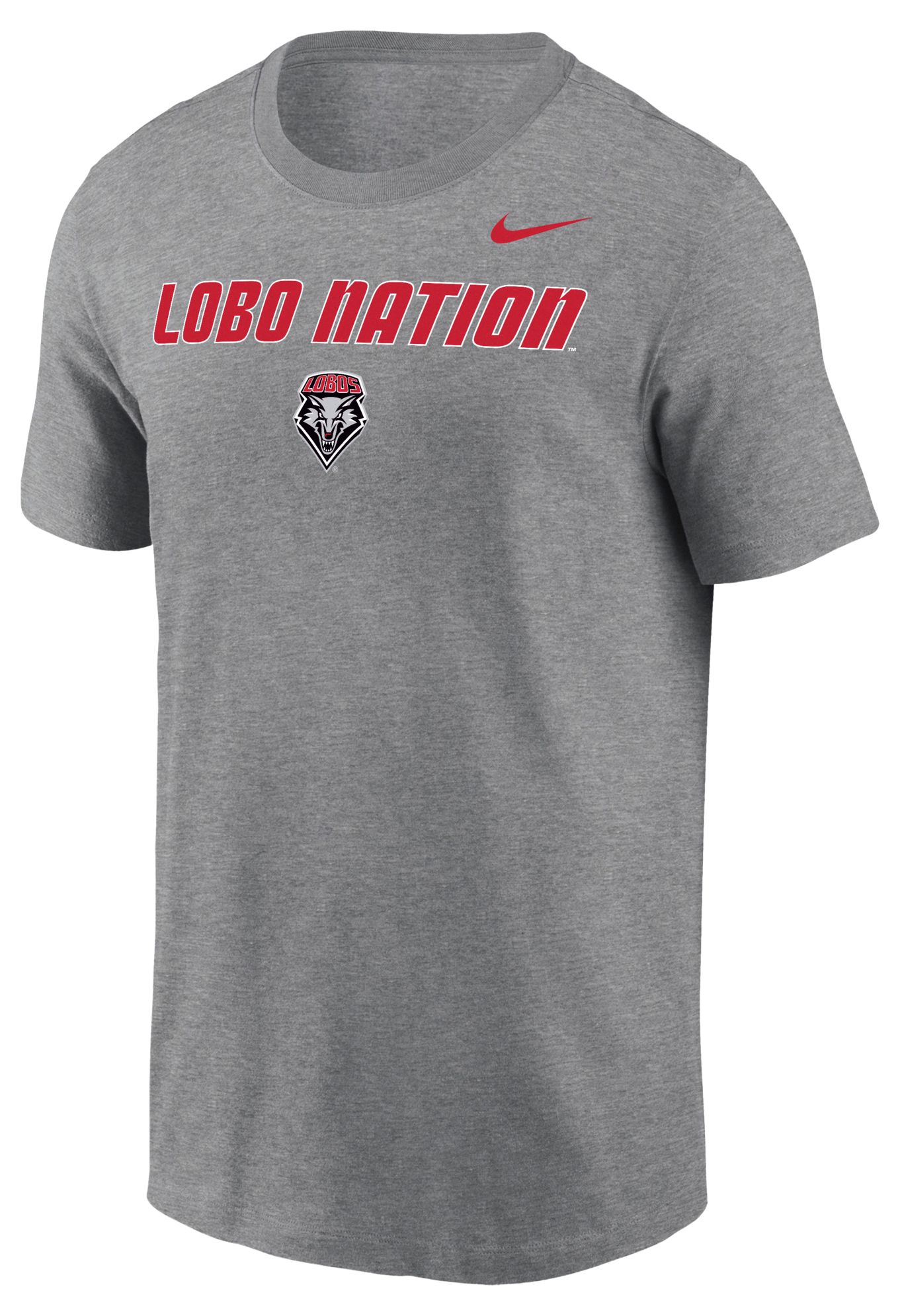 Nike Men's New Mexico Lobos Grey Legend Logo T-Shirt