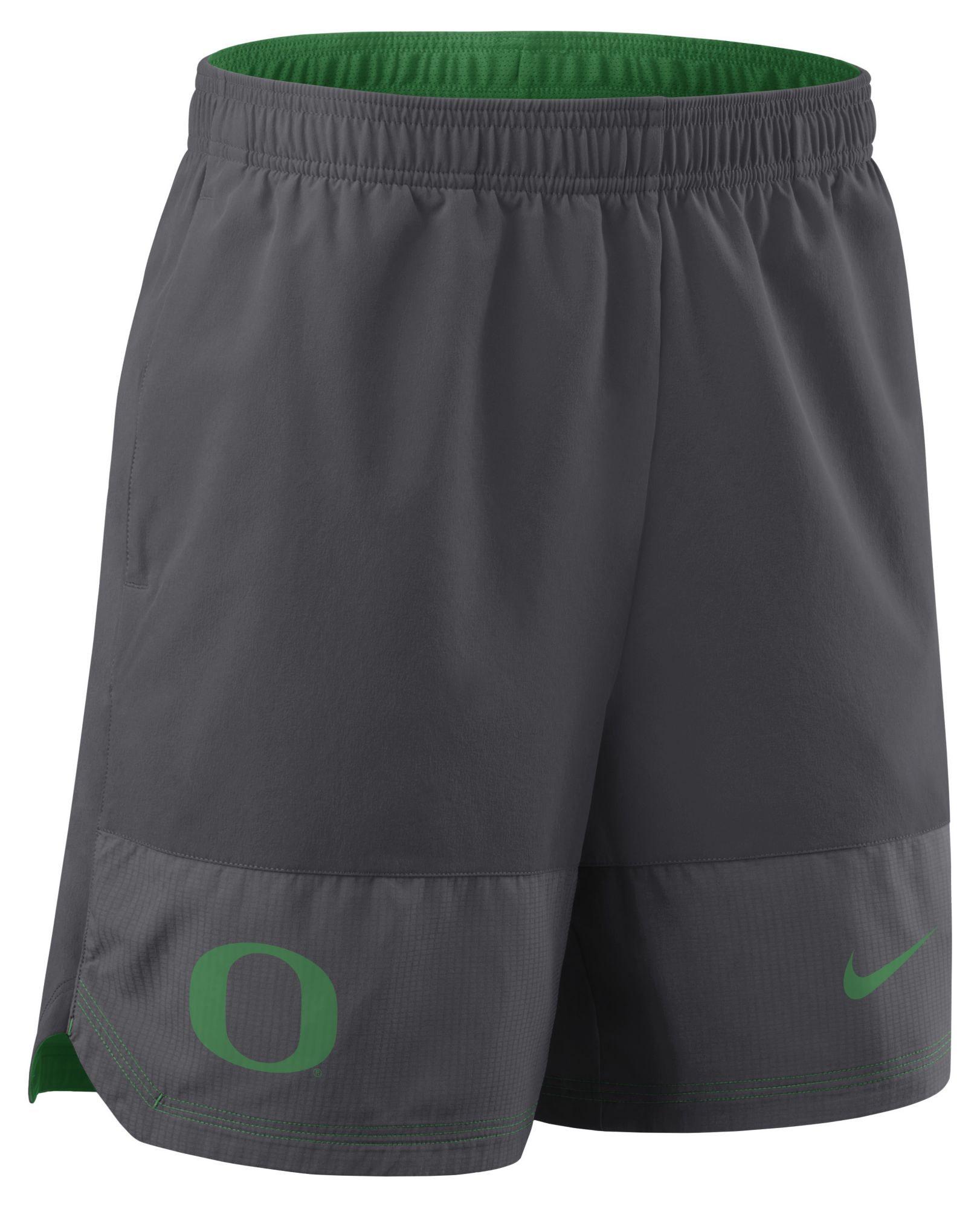 Nike Men's Oregon Ducks Grey Dri-Fit Woven Shorts