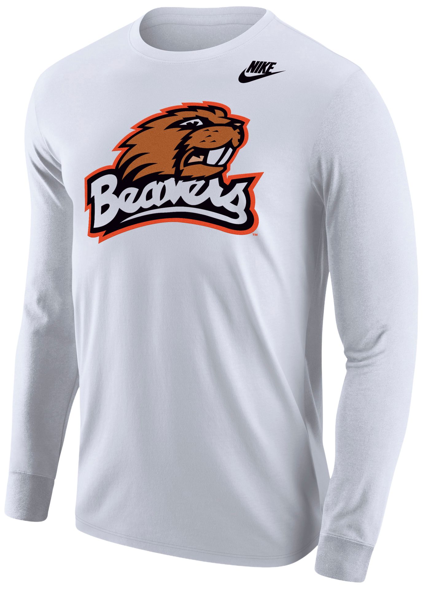 Nike Men's Oregon State Beavers White 20th Anniversay Long Sleeve Shirt