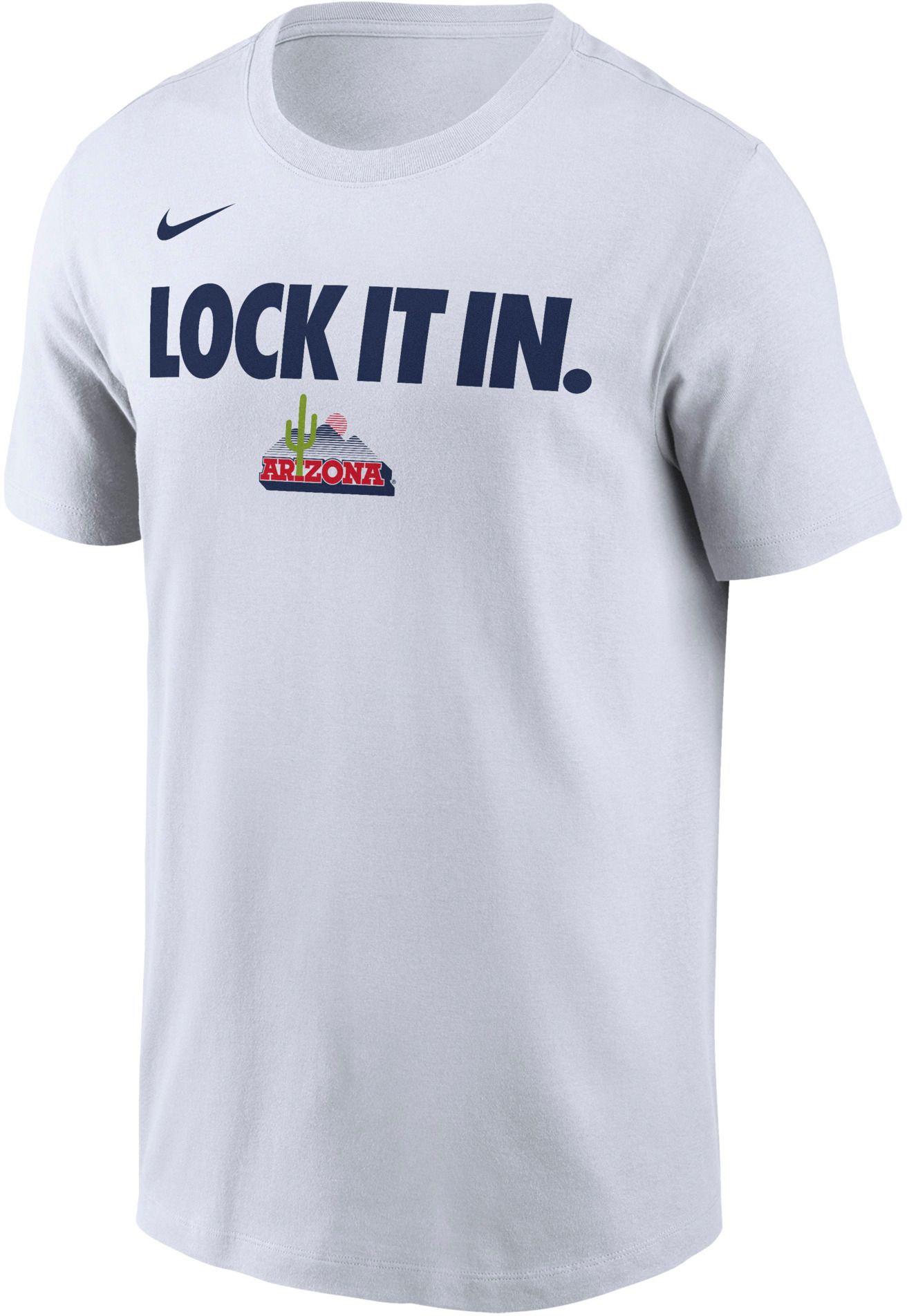 Nike Adult Arizona Wildcats 'Lock It In.' White Bench T-Shirt