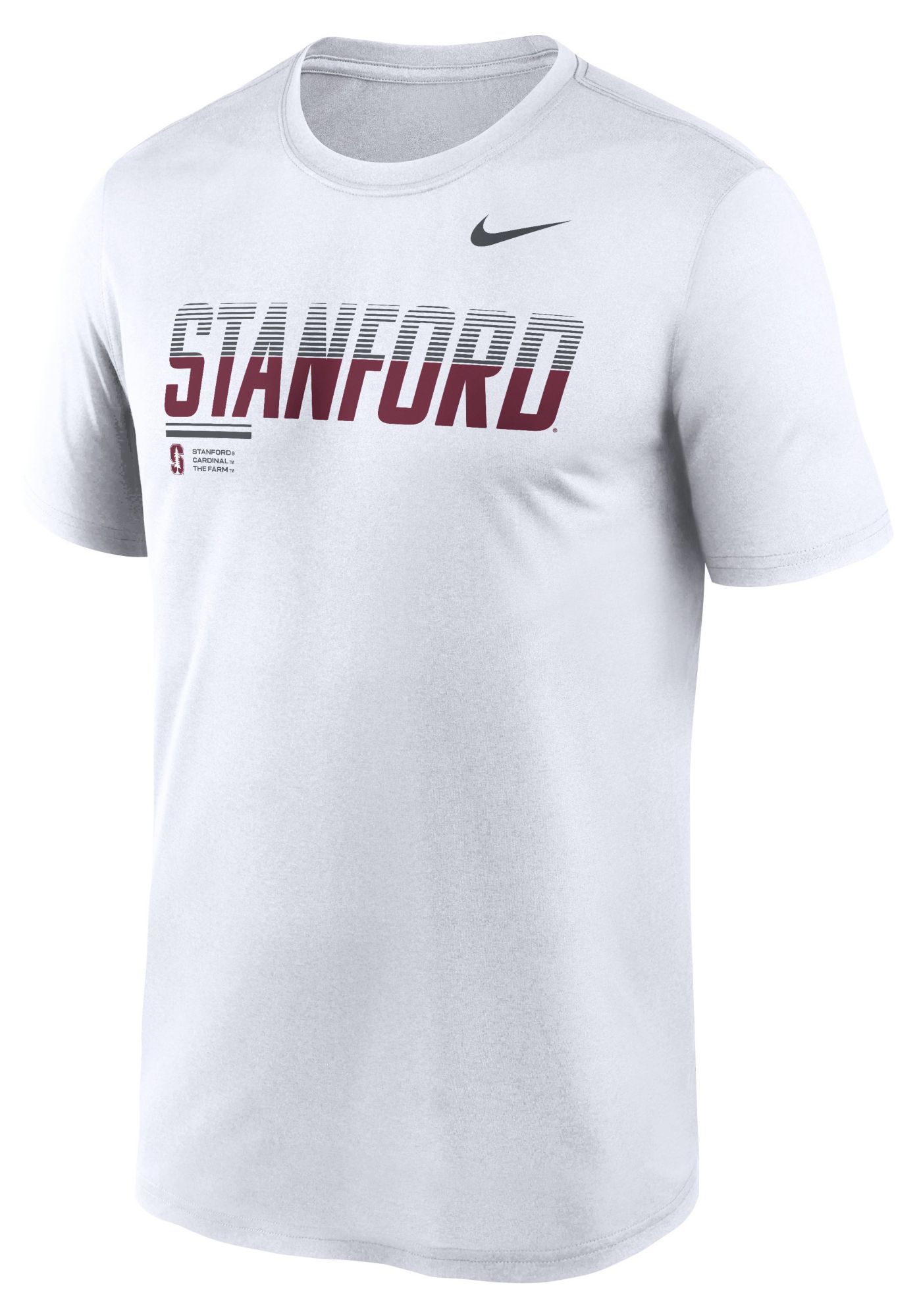 Nike Men's Stanford Cardinal White Dri-Fit Legend Gradient T-Shirt