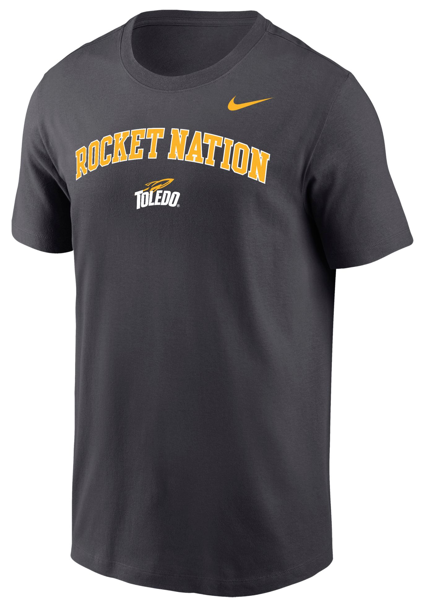 Nike Men's Toledo Rockets Grey Legend Logo T-Shirt