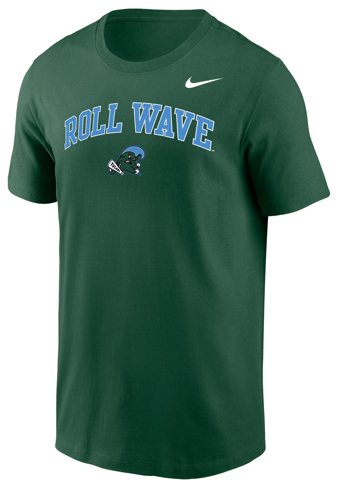 Nike Men's Tulane Green Wave Green Legend Logo T-Shirt