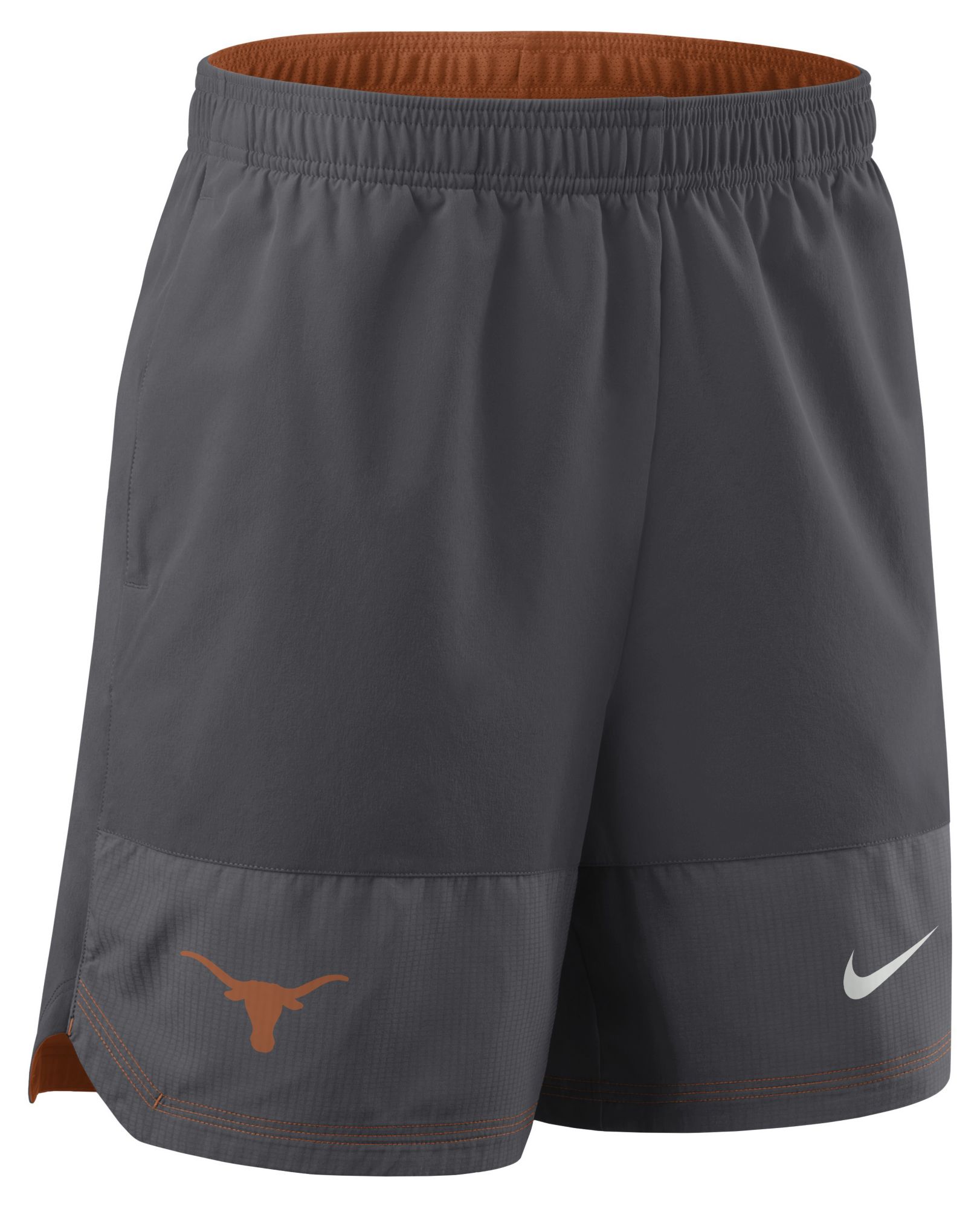 Nike Men's Texas Longhorns Grey Dri-Fit Woven Shorts