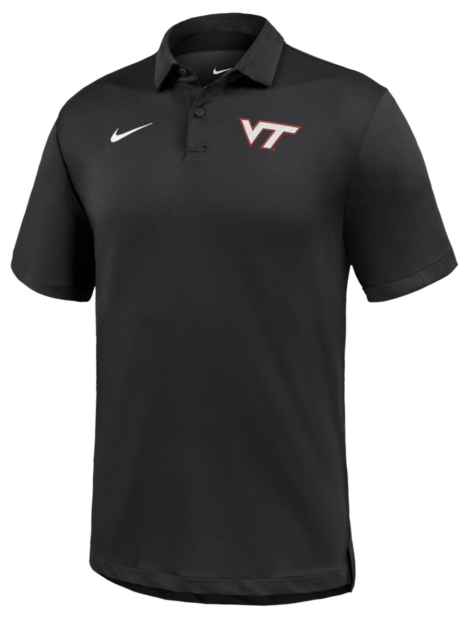 Nike Men's Virginia Tech Hokies Black Dri-FIT Tour Golf Polo