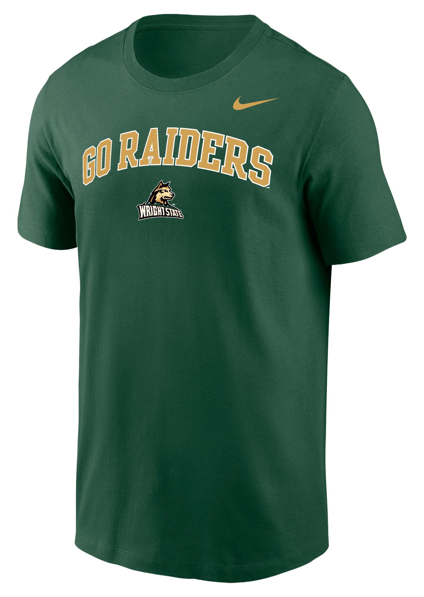 Nike Men's Wright State Raiders Green Legend Logo T-Shirt