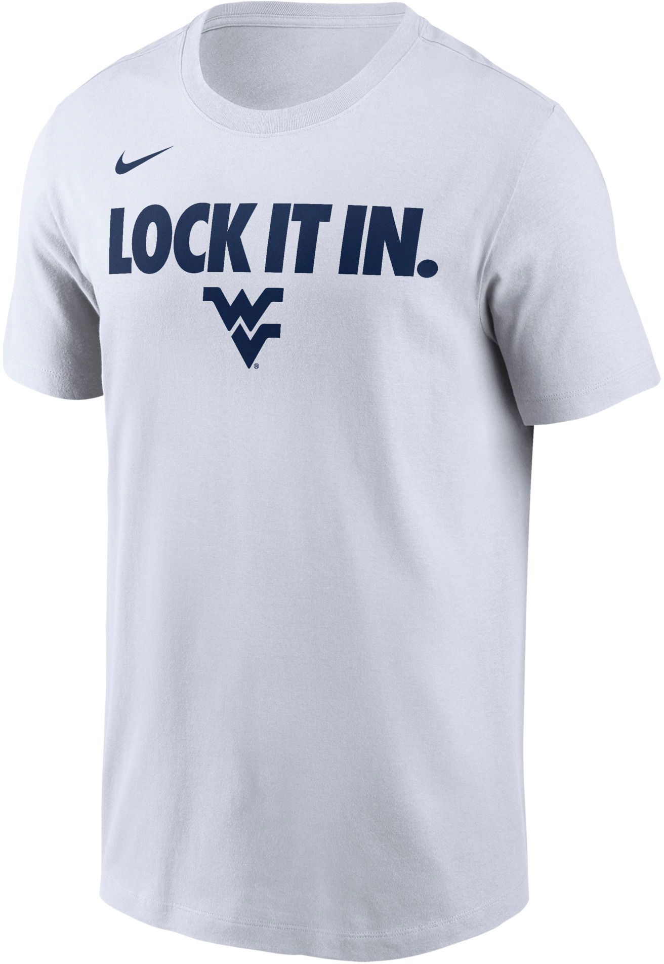 Nike Adult West Virginia Mountaineers 'Lock It In.' White Bench T-Shirt
