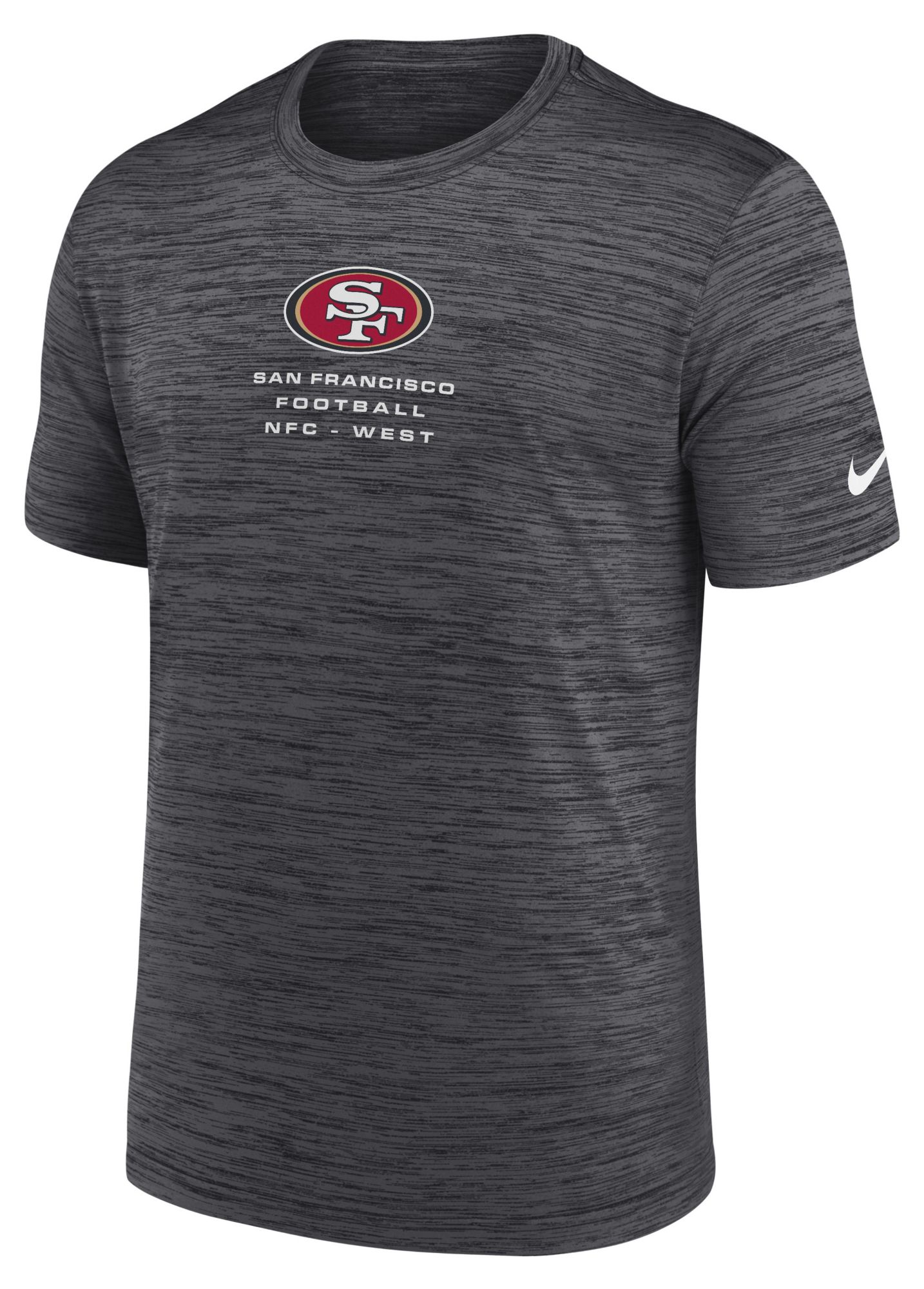 Nike Men's San Francisco 49ers Anthracite Carrier Velocity T-Shirt