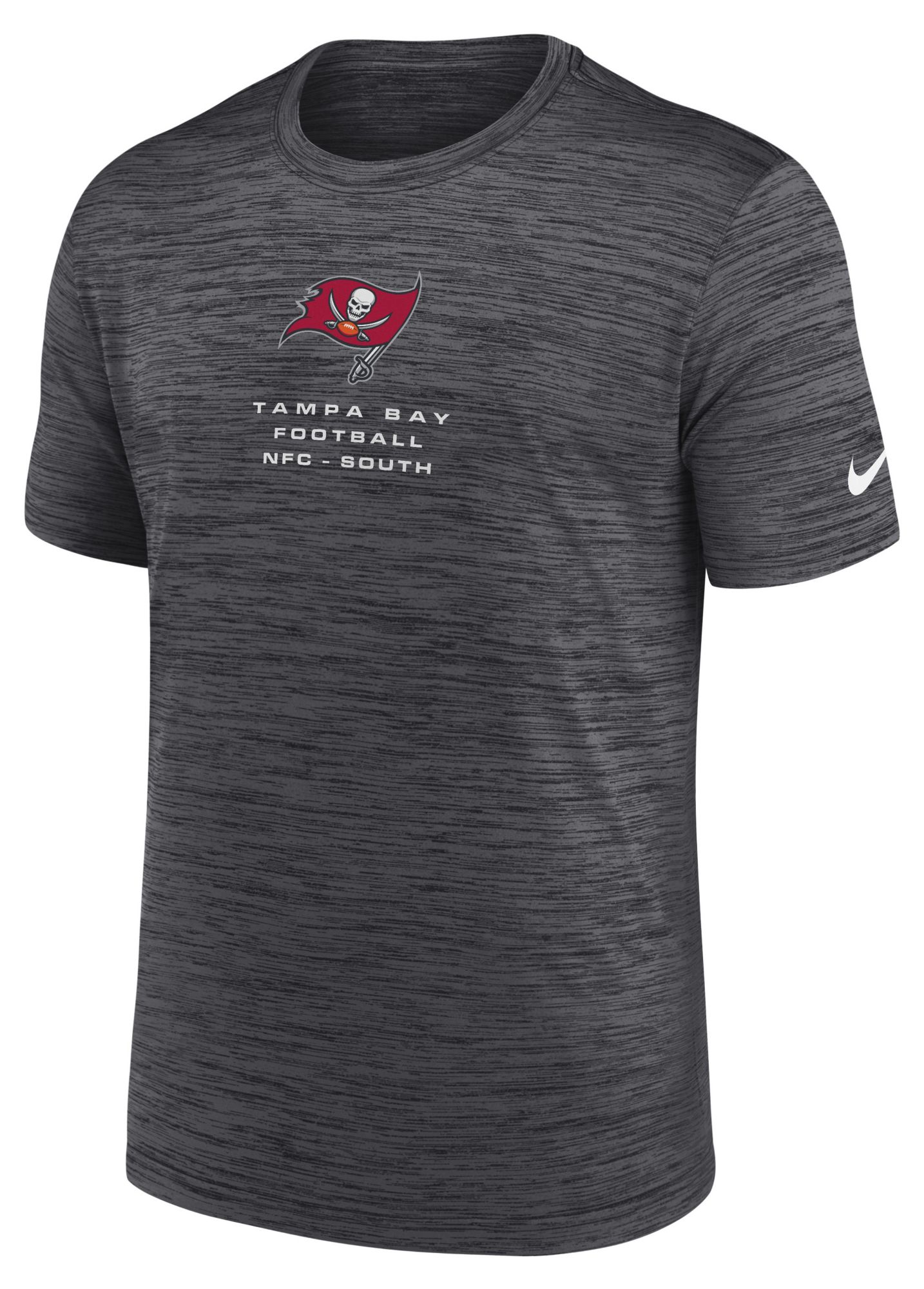 Nike Men's Tampa Bay Buccaneers Anthracite Carrier Velocity T-Shirt