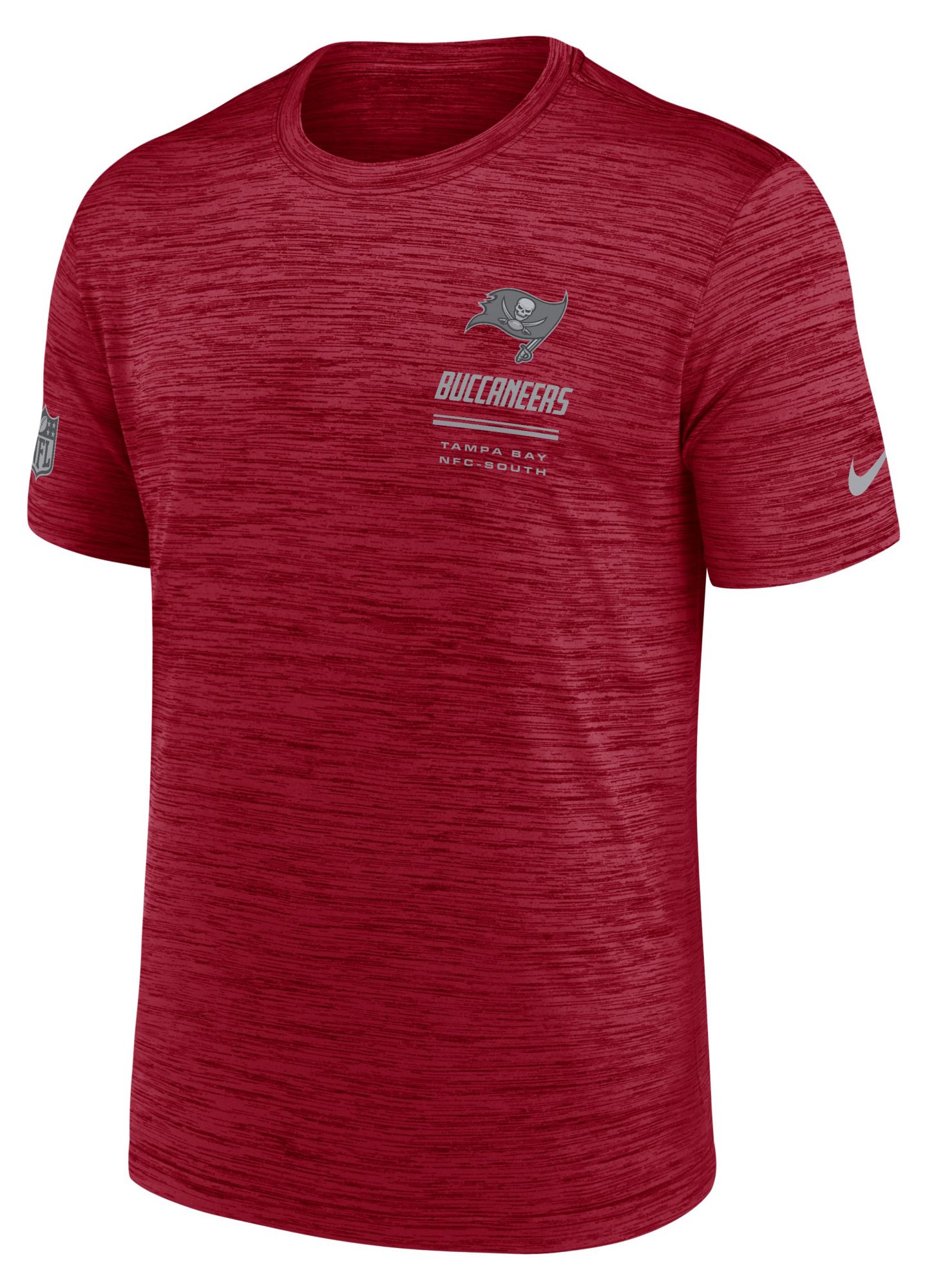 Nike Men's Tampa Bay Buccaneers Red Sideline Velocity T-Shirt