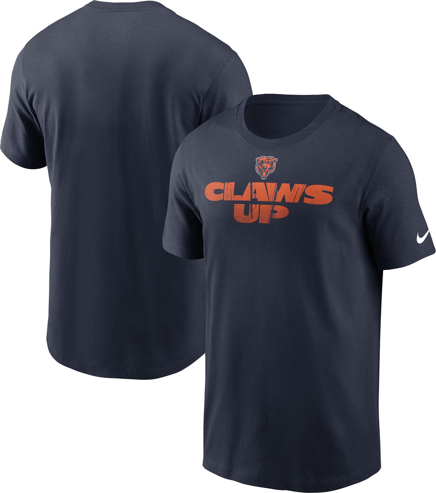 Nike Men's Chicago Bears Navy Claw Up T-Shirt