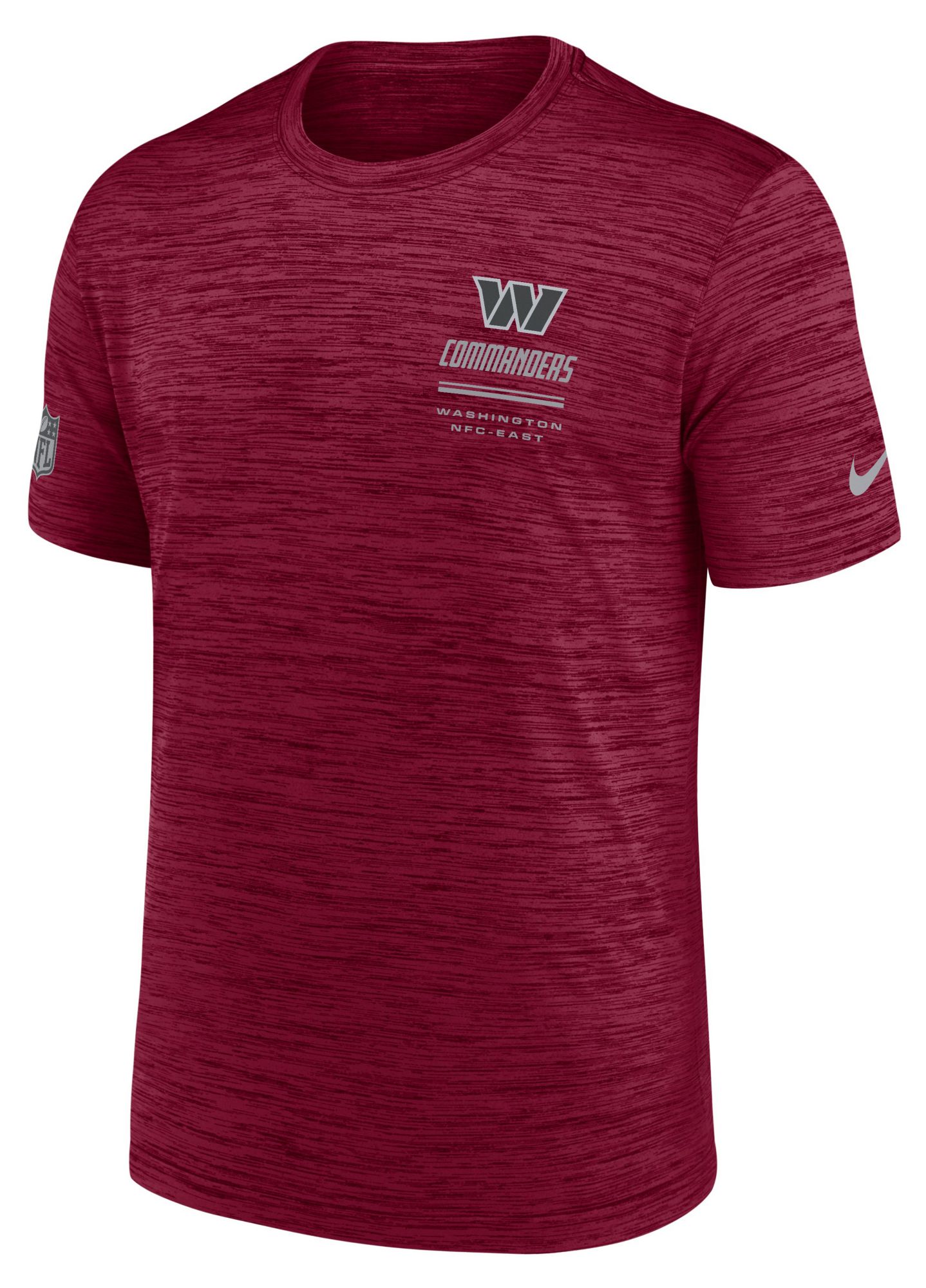 Nike Men's Washington Commanders Team Red Sideline Velocity T-Shirt