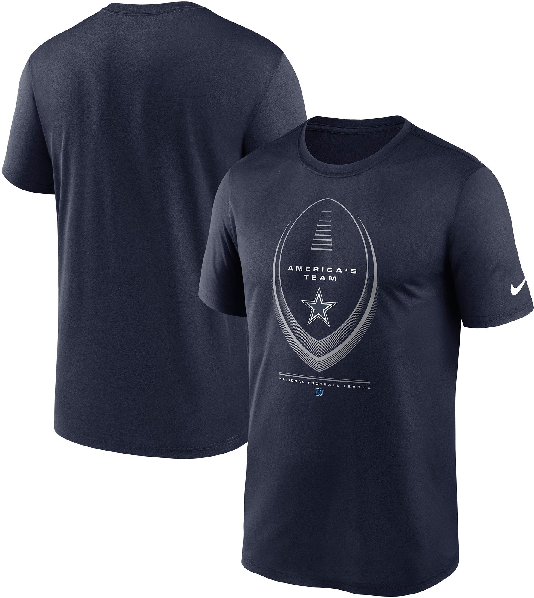 Nike Men's Navy Dallas Cowboys Icon Legend Navy T-Shirt