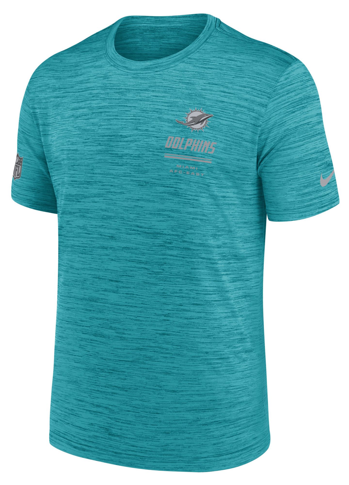 Nike Men's Miami Dolphins Turbo Green Sideline Velocity T-Shirt
