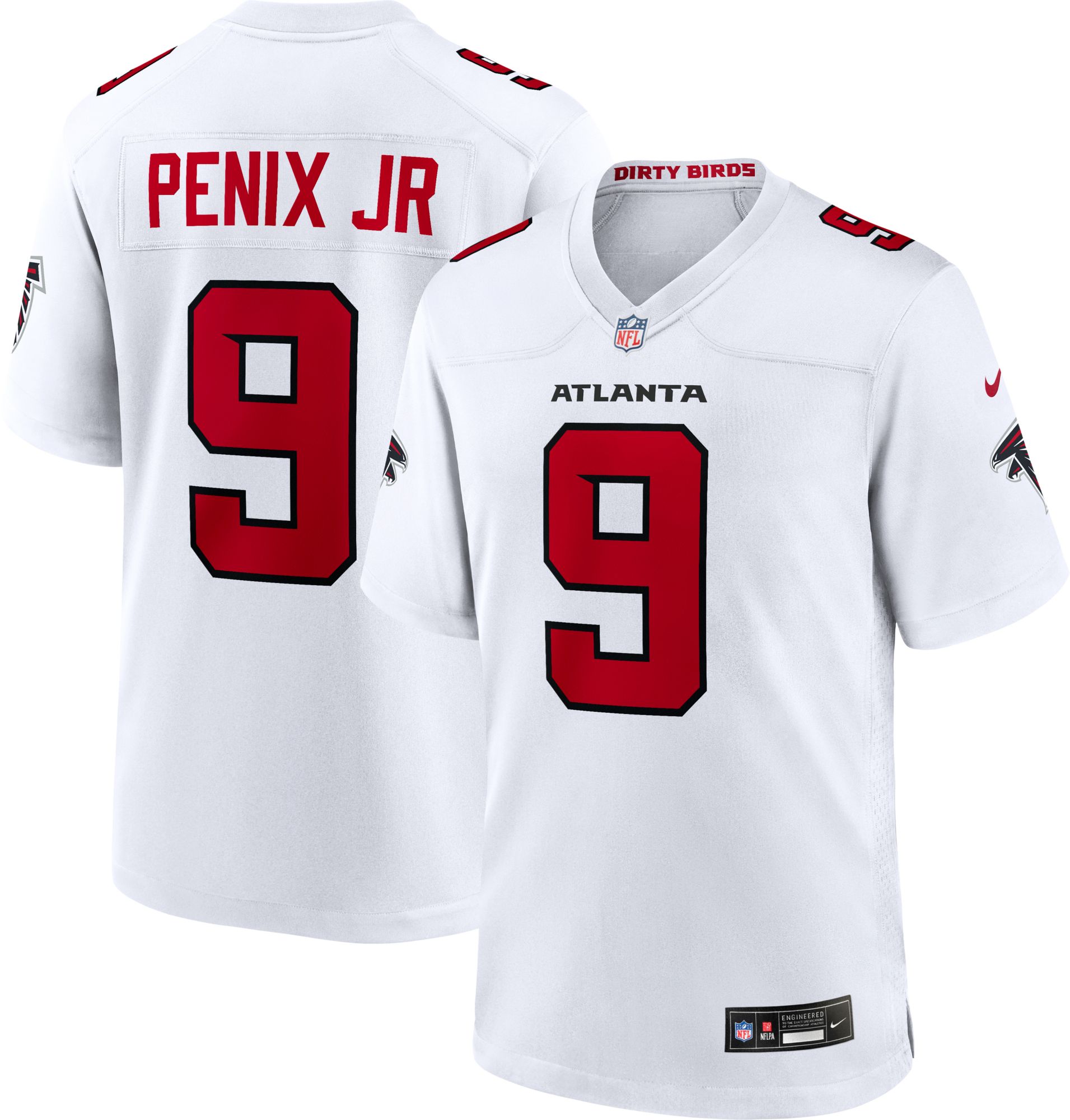 Nike Men's Atlanta Falcons White Michael Penix Jr. #9 Home Game Jersey