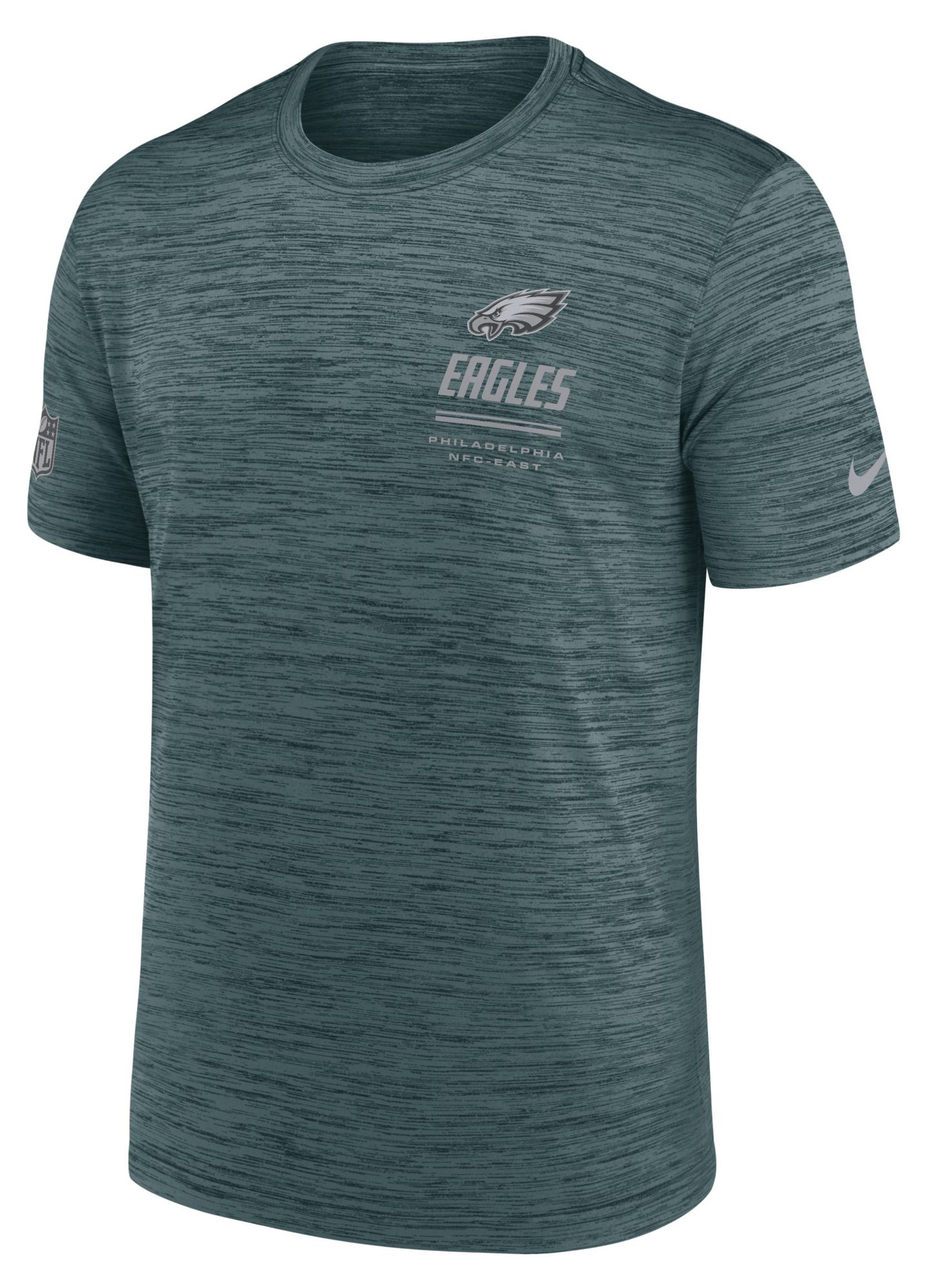 Nike Men's Philadelphia Eagles Sport Teal Sideline Velocity T-Shirt