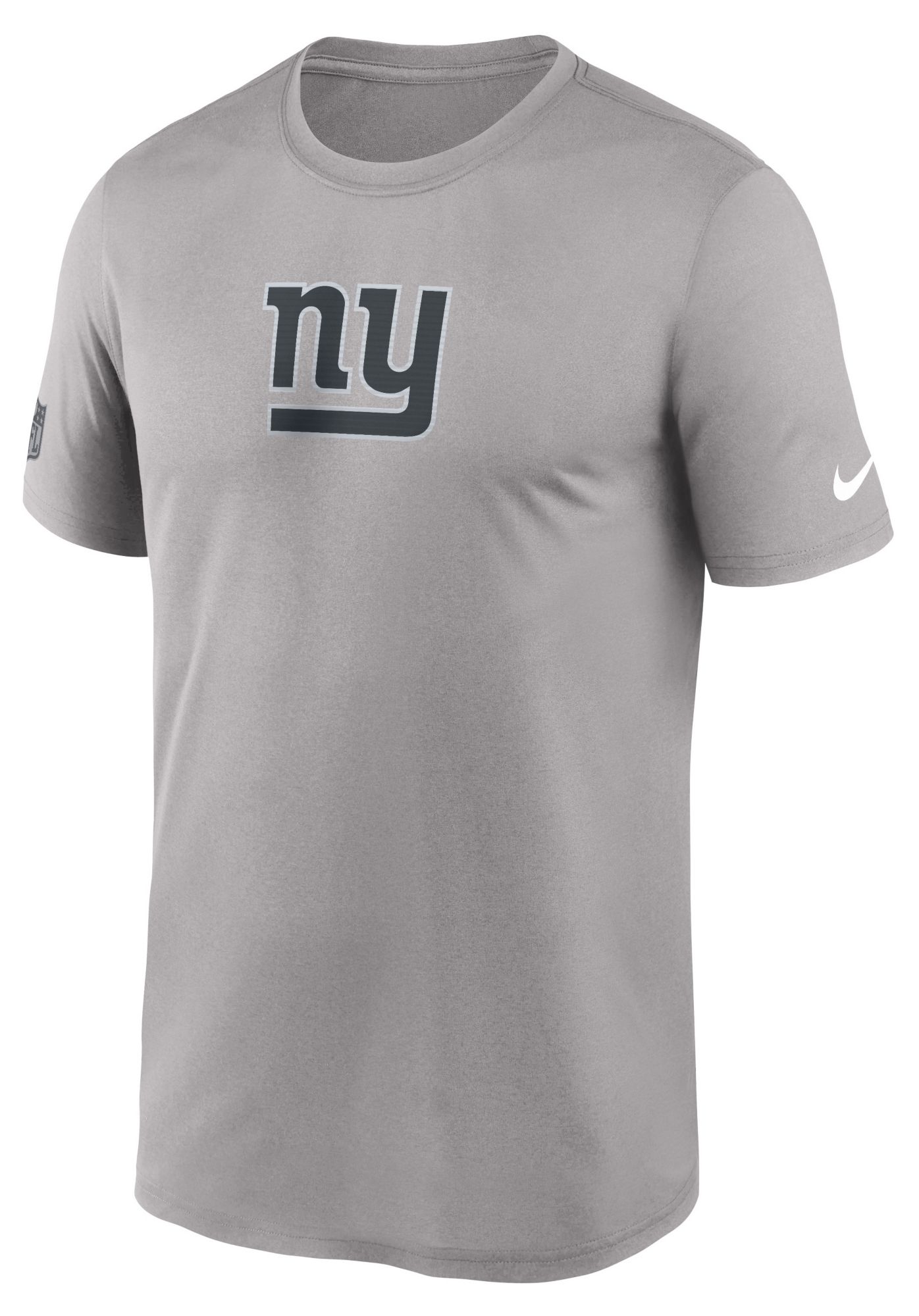 Nike Men's New York Giants Pewter Grey Sideline Legend T-Shirt
