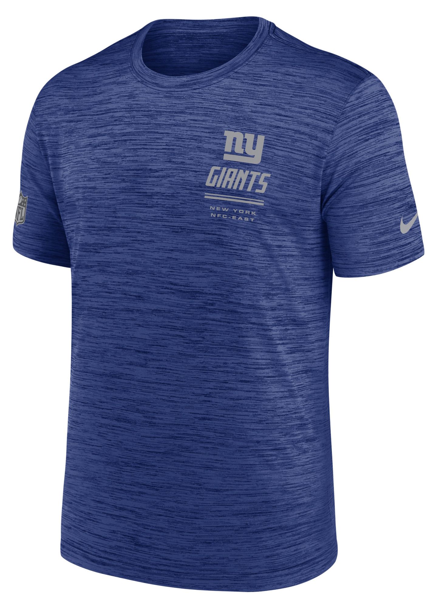 Nike Men's New York Giants Blue Sideline Velocity T-Shirt