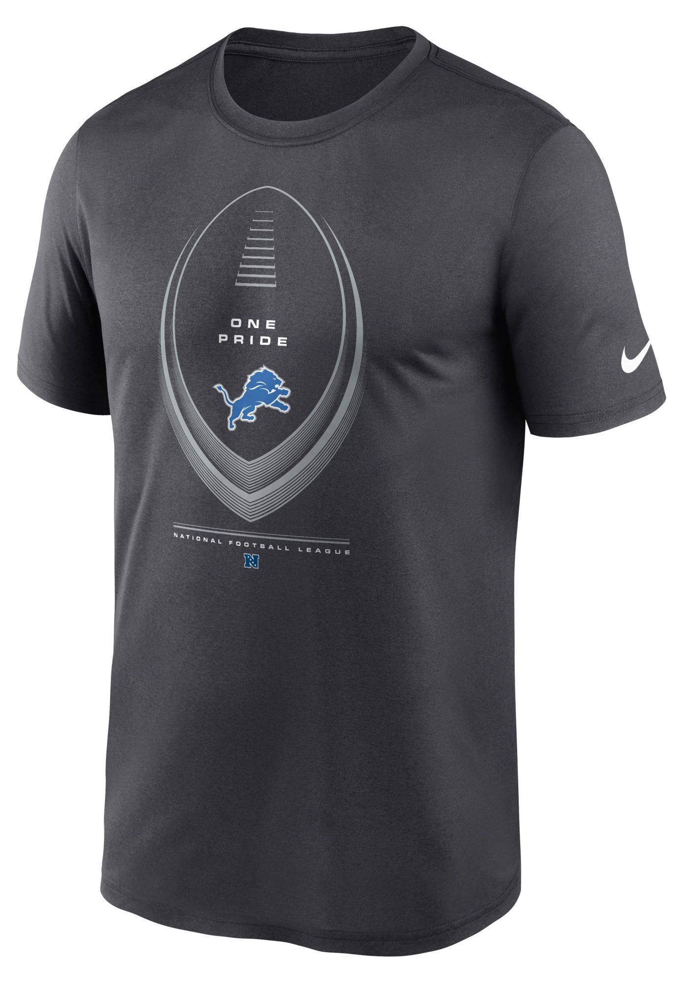 Nike Men's Detroit Lions Anthracite Legend Icon T-Shirt