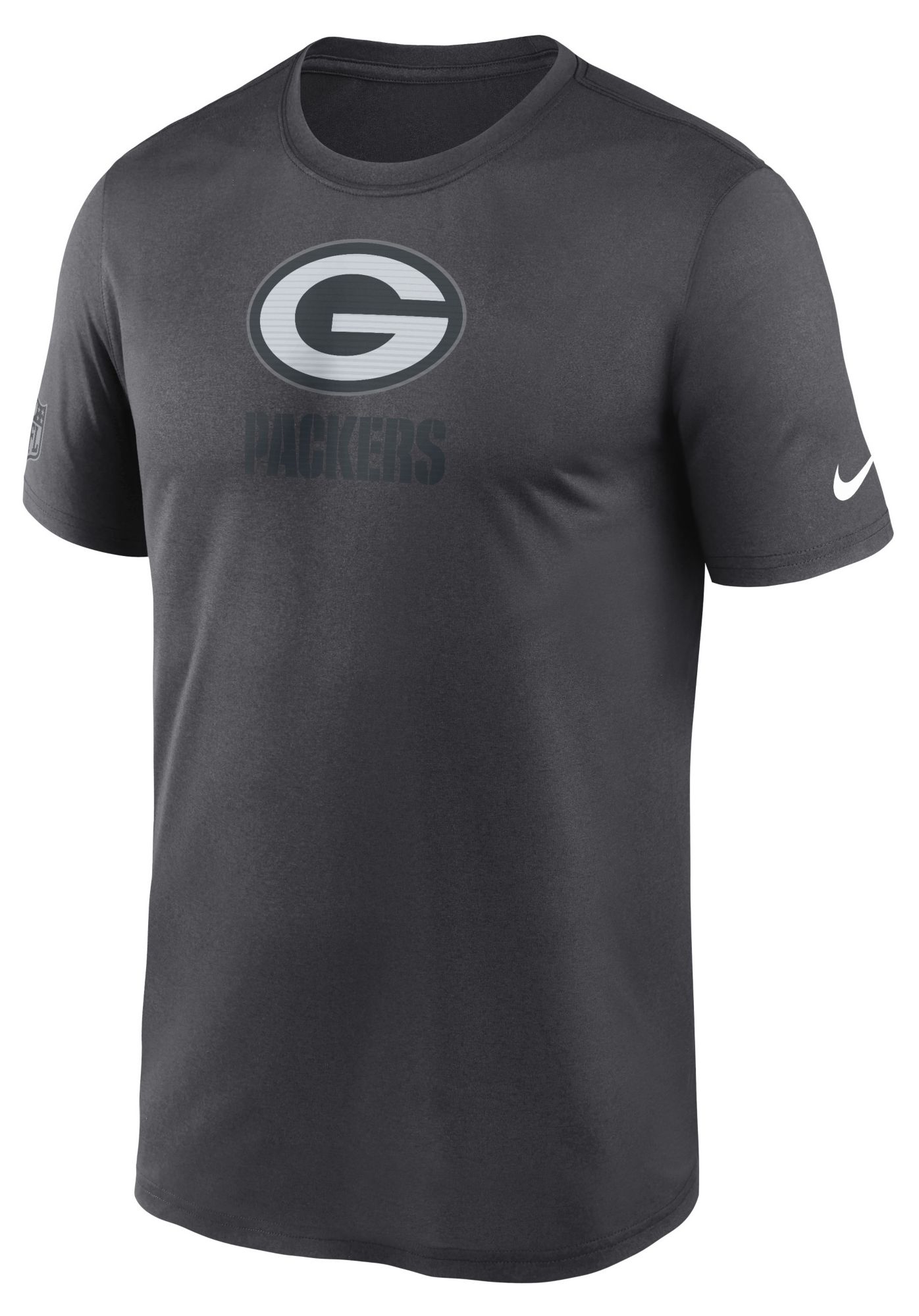 Nike Men's Green Bay Packers Anthracite Sideline Legend T-Shirt