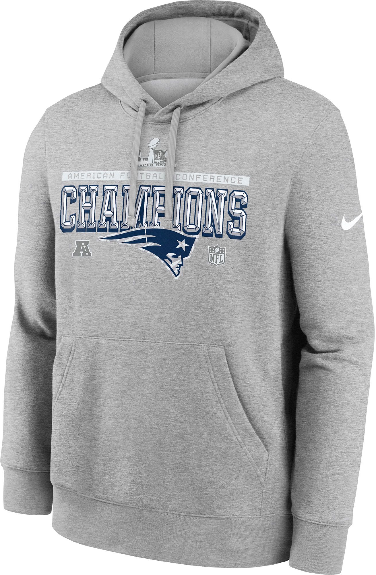 Nike Men's 2025-26 AFC Champions New England Patriots Locker Room Hoodie
