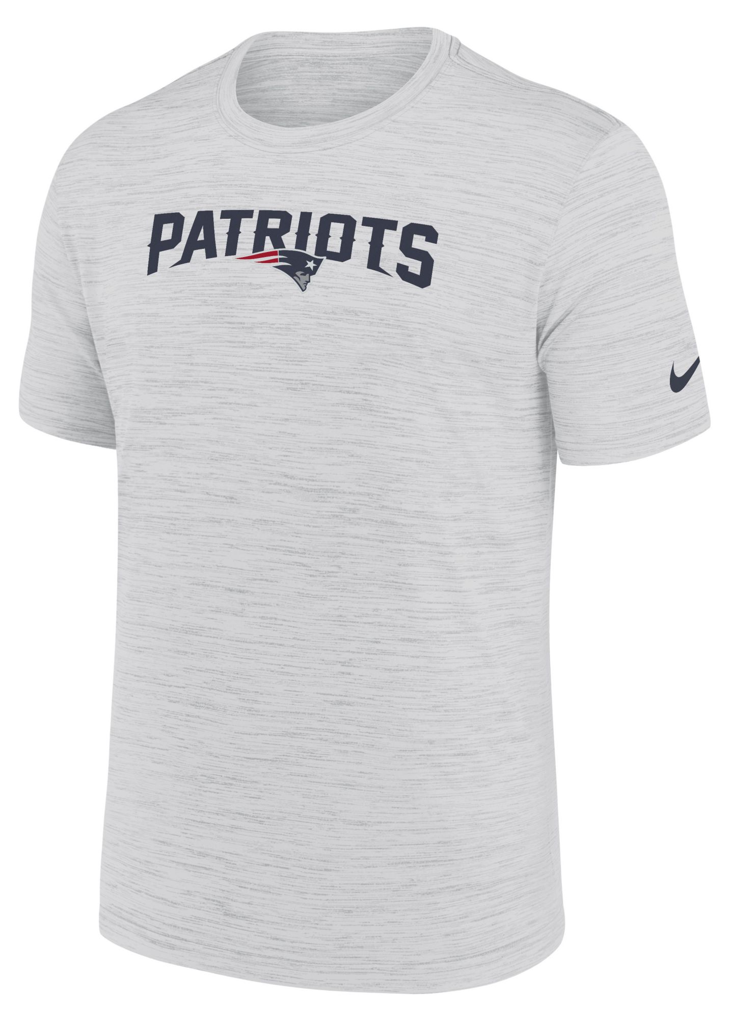 Nike Men's New England Patriots White Endurance Velocity T-Shirt