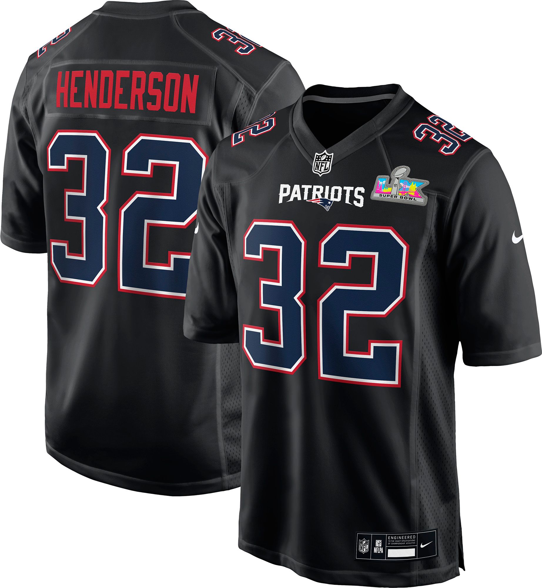 Nike Men's 2025-26 Super Bowl LX New England Patriots TreVeyon Henderson #32 Game Jersey