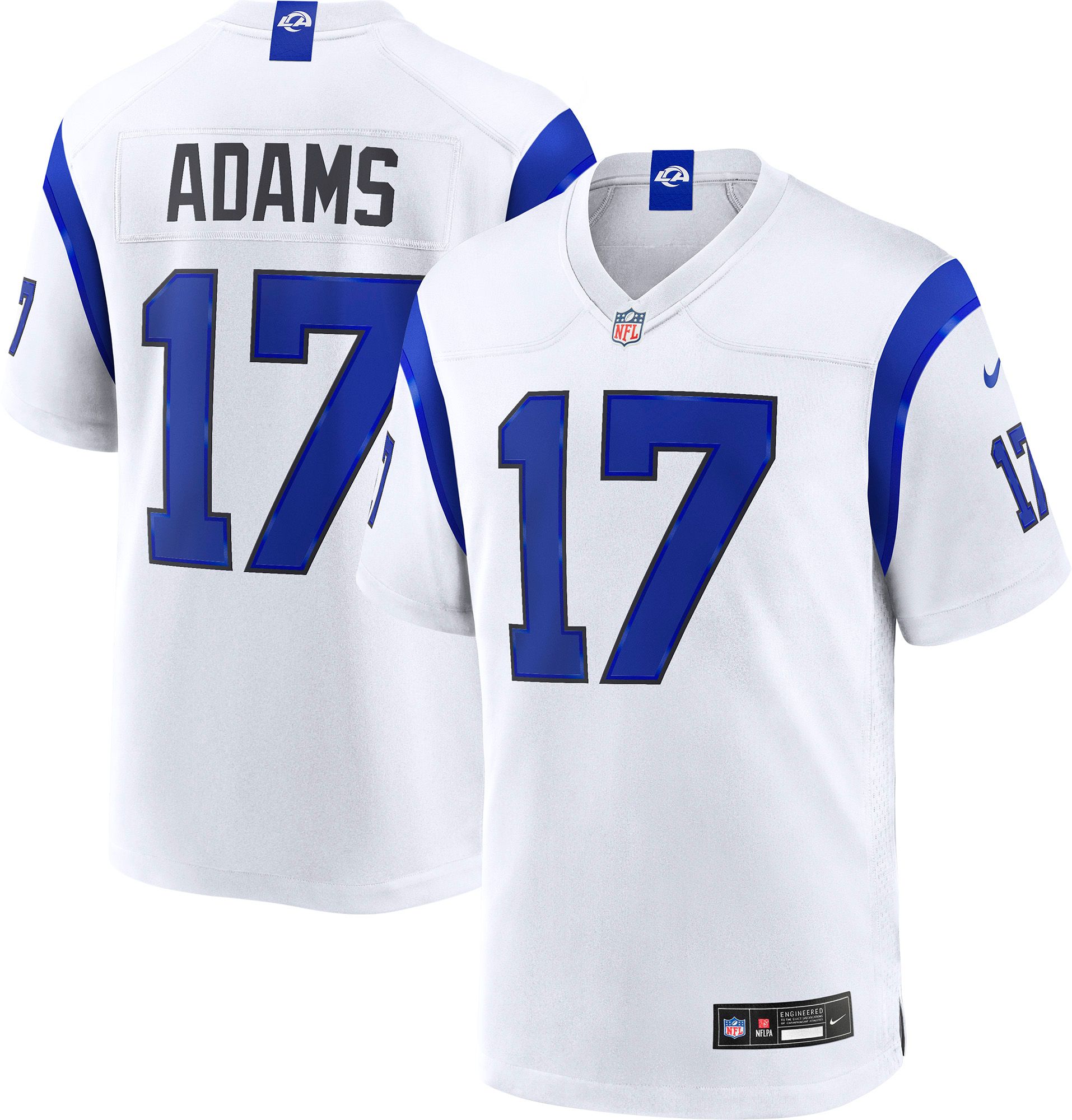 Nike Men's Los Angeles Rams  Davante Adams #17 Fearsome White Alternate Game Jersey