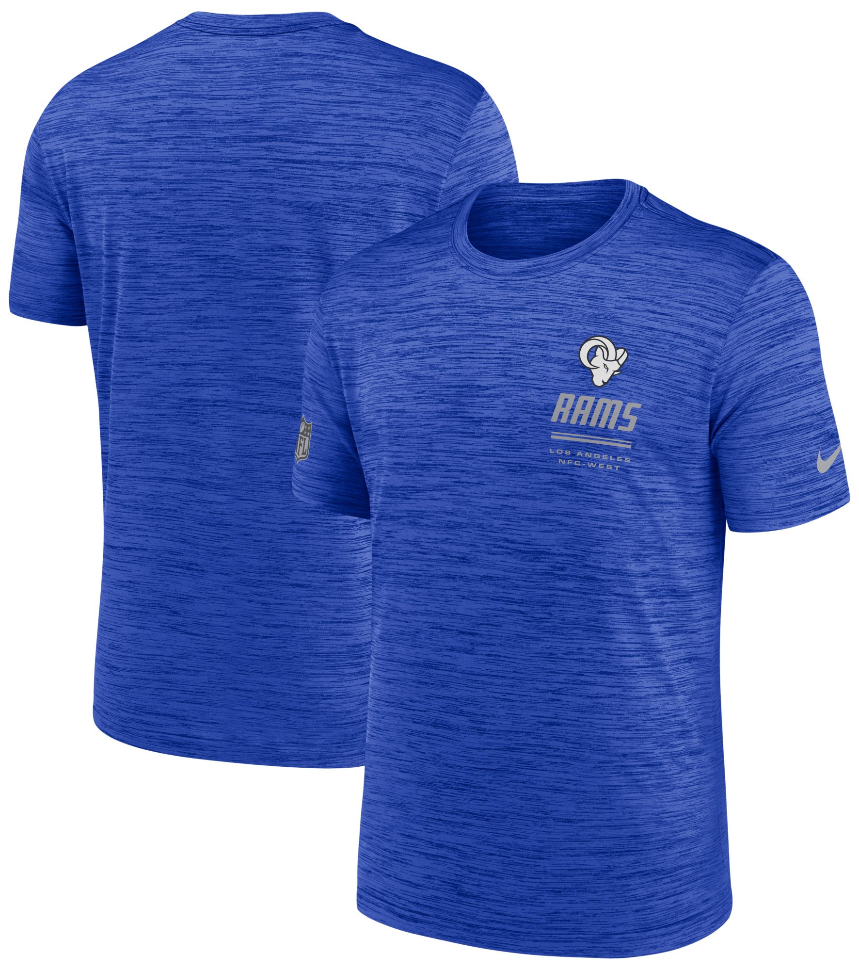 Nike Men's Los Angeles Rams Hyper Royal Sideline Velocity T-Shirt