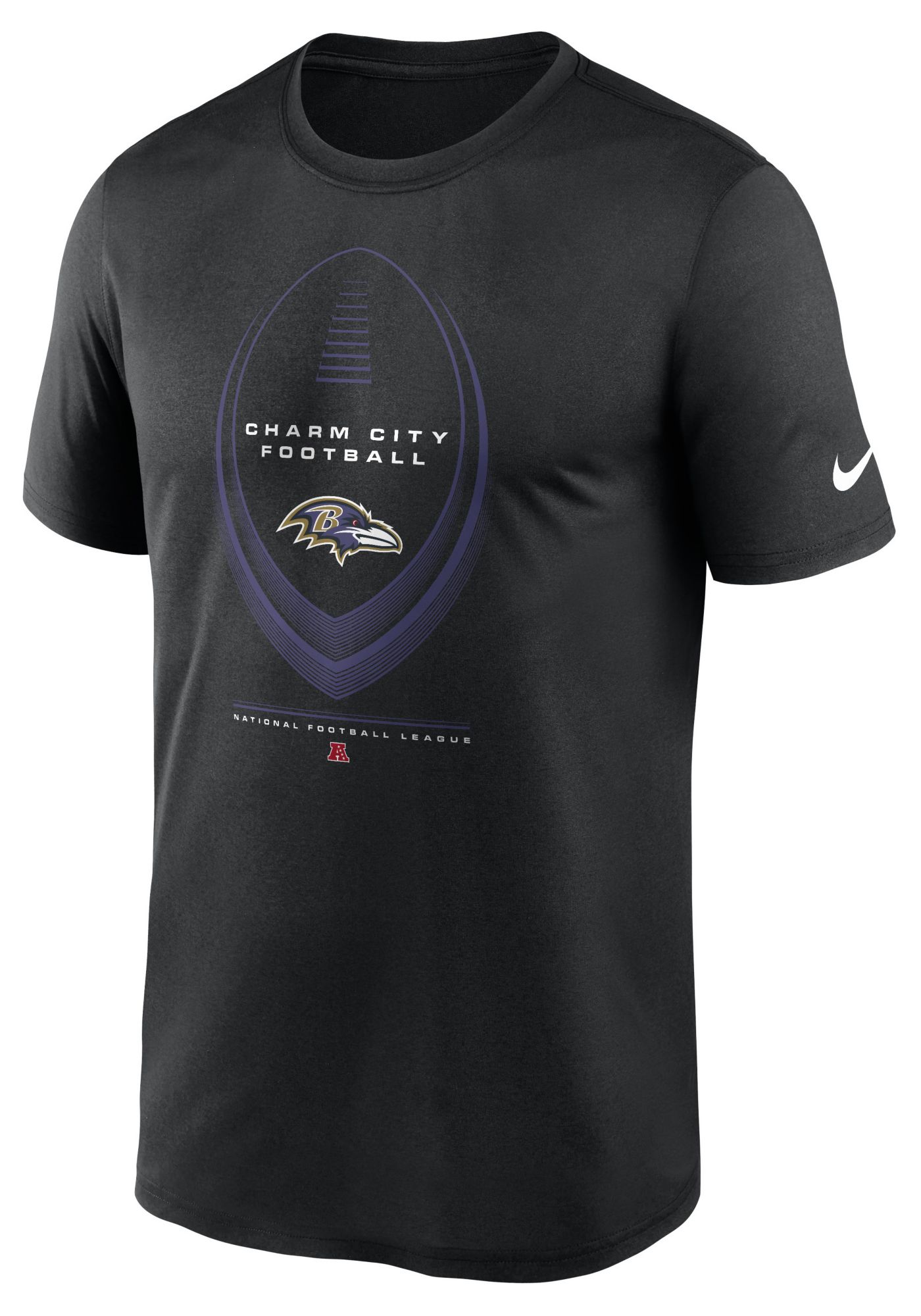 Nike Men's Baltimore Ravens Black Legend Icon T-Shirt