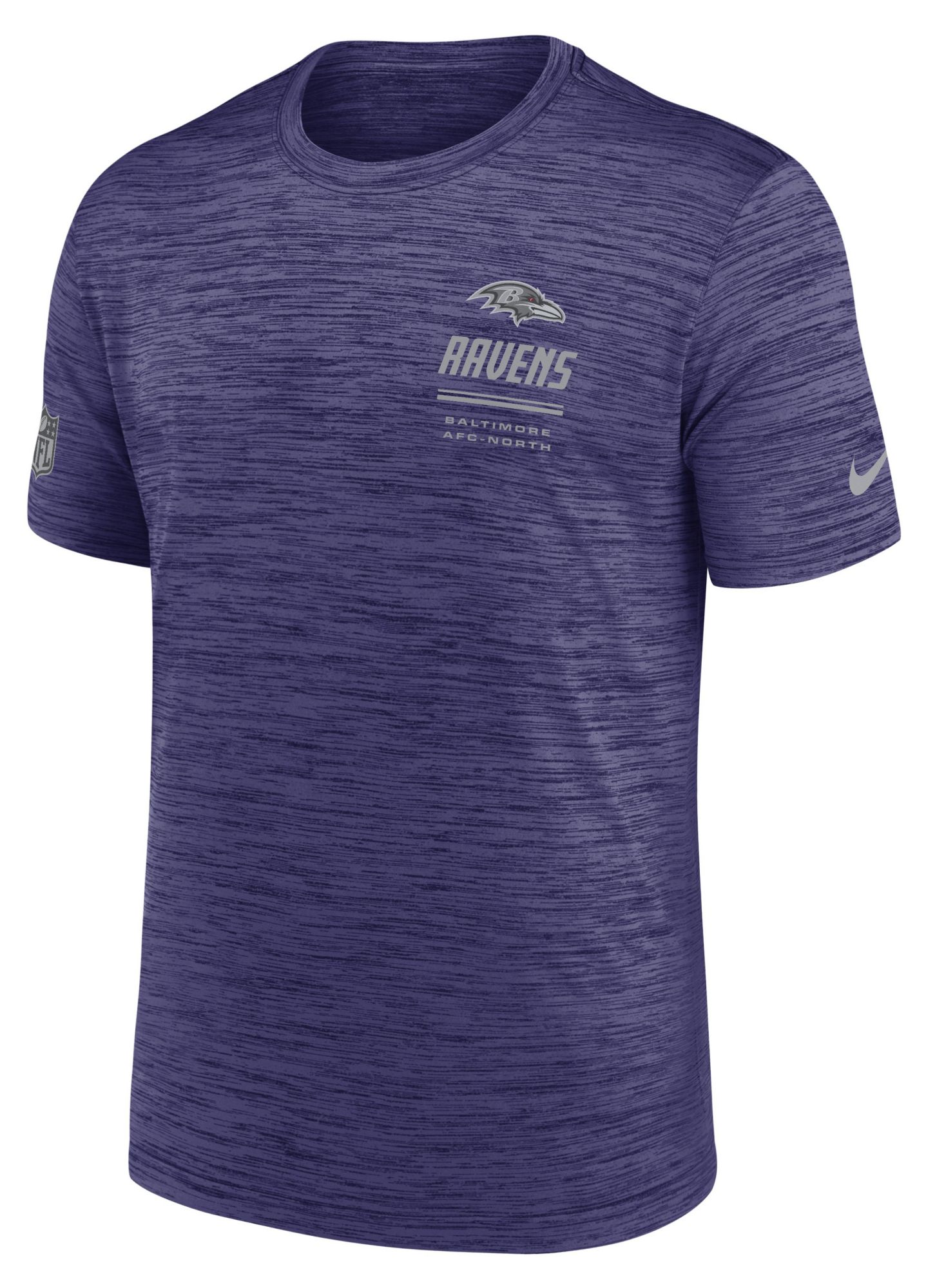 Nike Men's Baltimore Ravens Purple Sideline Velocity T-Shirt
