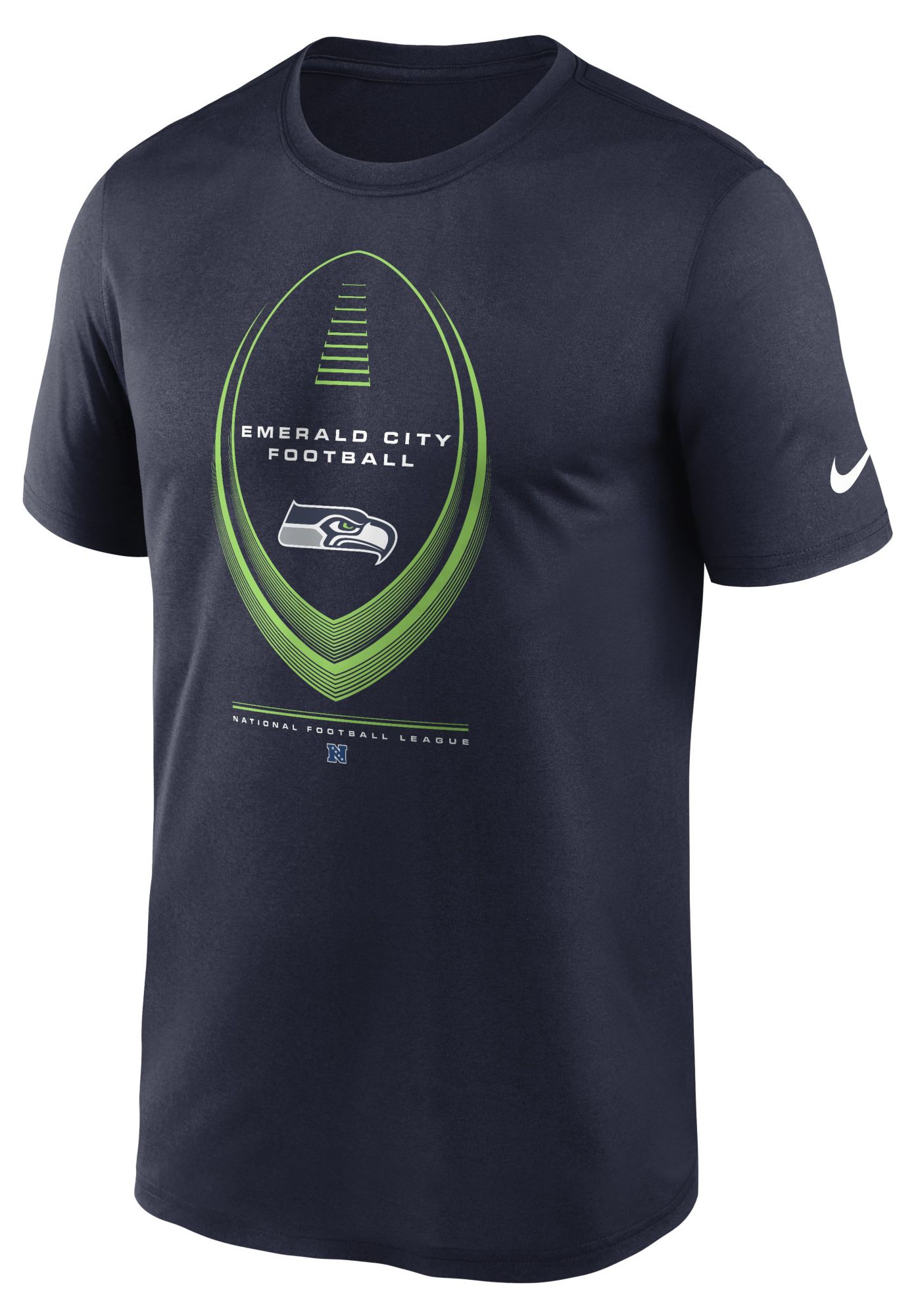 Nike Men's Seattle Seahawks Navy Legend Icon T-Shirt