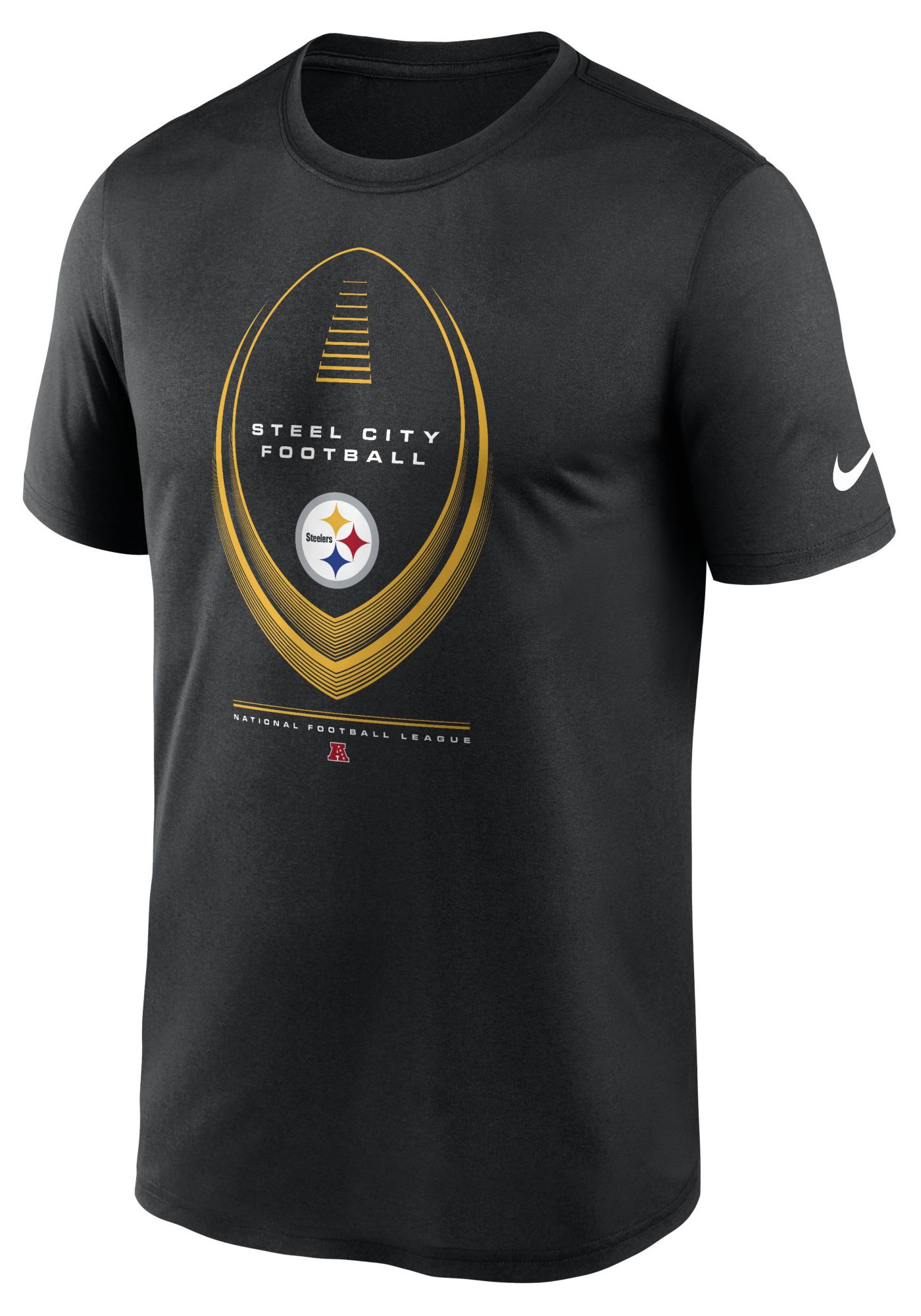 Nike Men's Pittsburgh Steelers Black Legend Icon T-Shirt