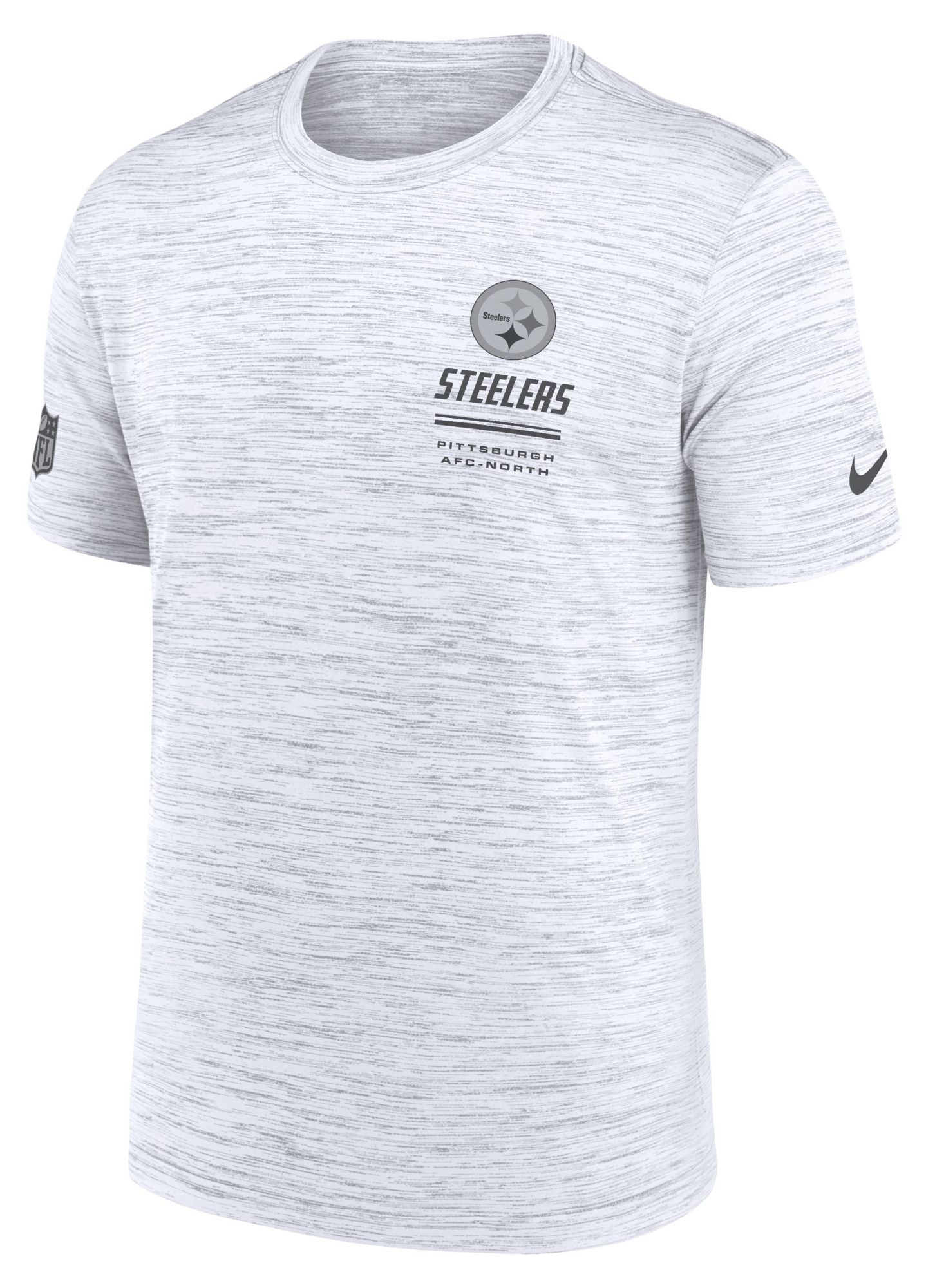 Nike Men's Pittsburgh Steelers White Sideline Velocity T-Shirt