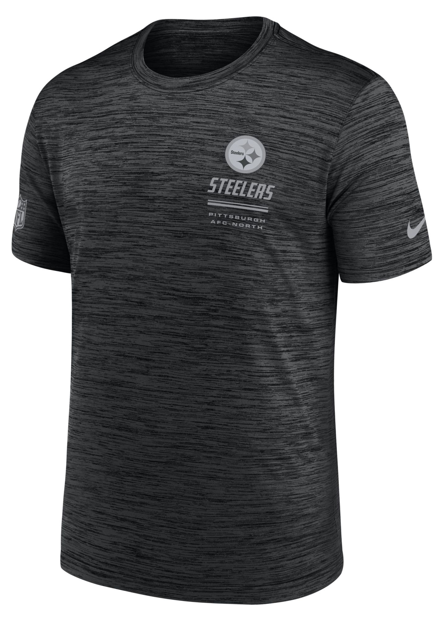 Nike Men's Pittsburgh Steelers Black Sideline Velocity T-Shirt