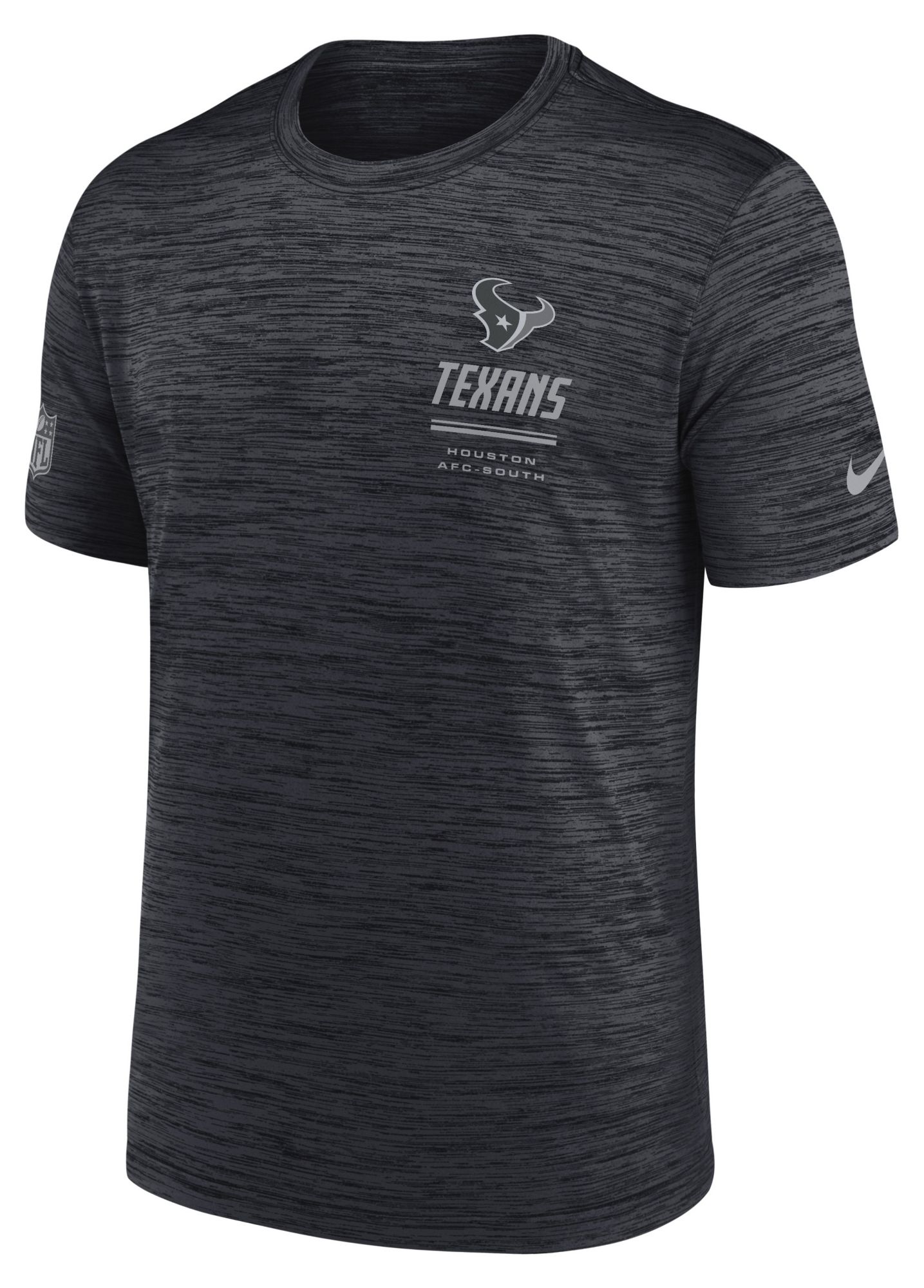 Nike Men's Houston Texans Pitch Blue Sideline Velocity T-Shirt