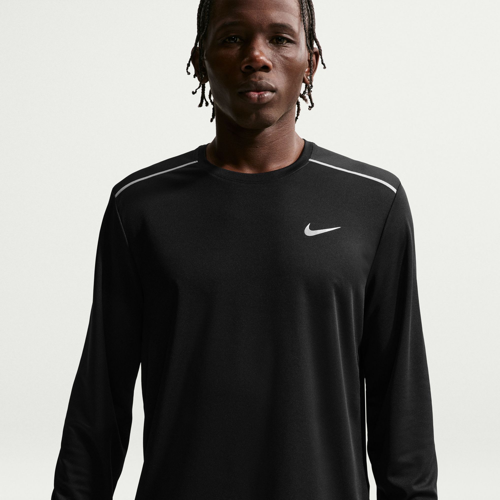 Nike Men's Dri-FIT Miler UV Long Sleeve Running T-Shirt
