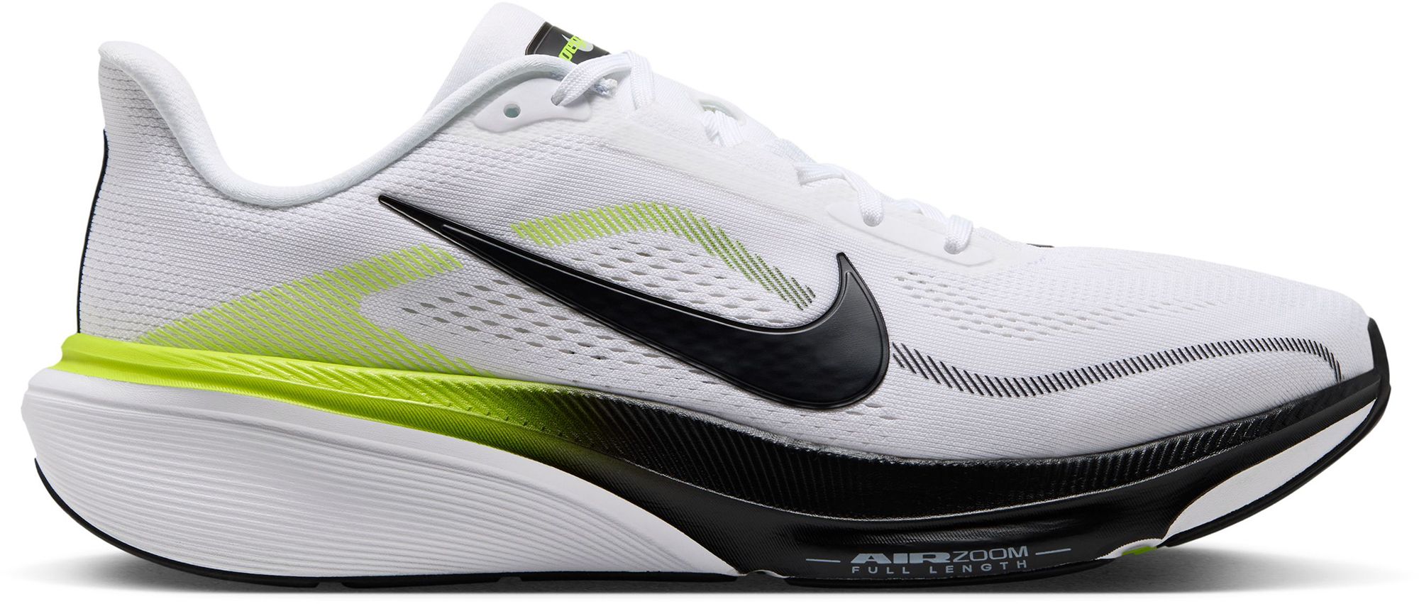 Nike Men's Pegasus 42 Running Shoes, Size 7.5, White/Black-Lmn-White