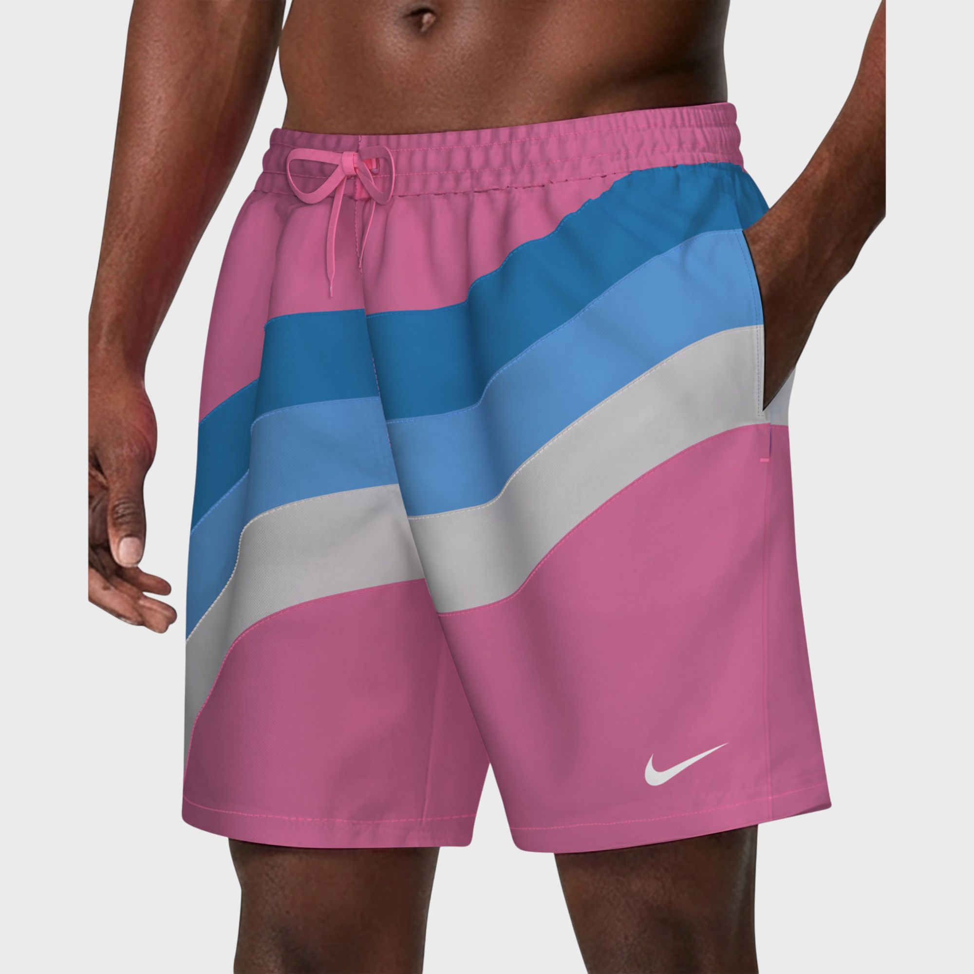 Nike Men's Breaker Ripple 7" Lined Volley Swim Trunks