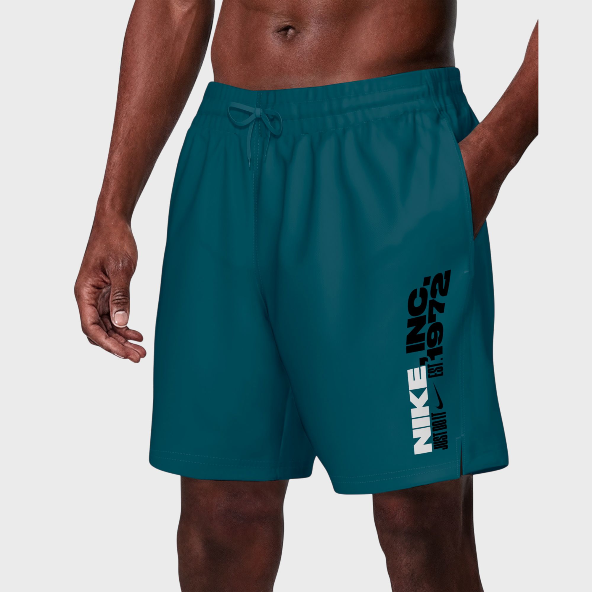 Nike Men's Breaker Ripple 7" Lined Volley Swim Trunks